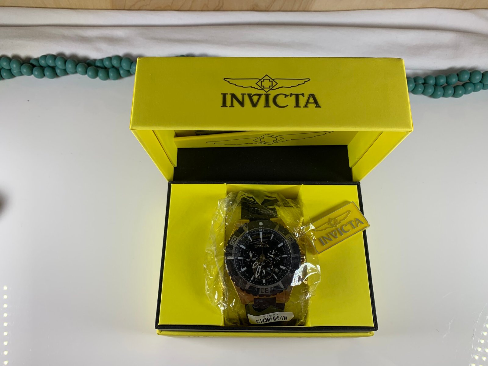 Invicta Specialty Men's Round White Analog – Pulseira de Couro