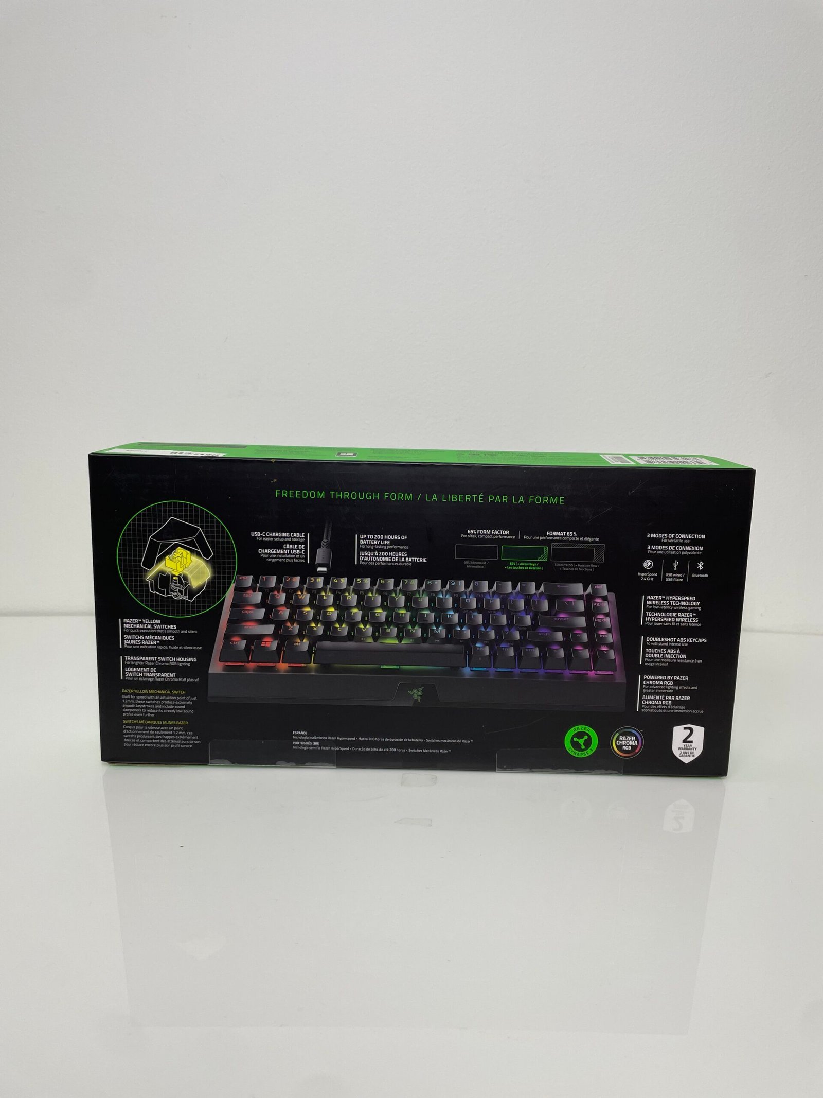 Teclado Gamer Razer Blackwidow V3 Mini Hyperspeed - Imagem 2