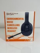 EKSA Noise Cancelling Trucker Bluetooth Headset com Microphone Wireless AI-Powered