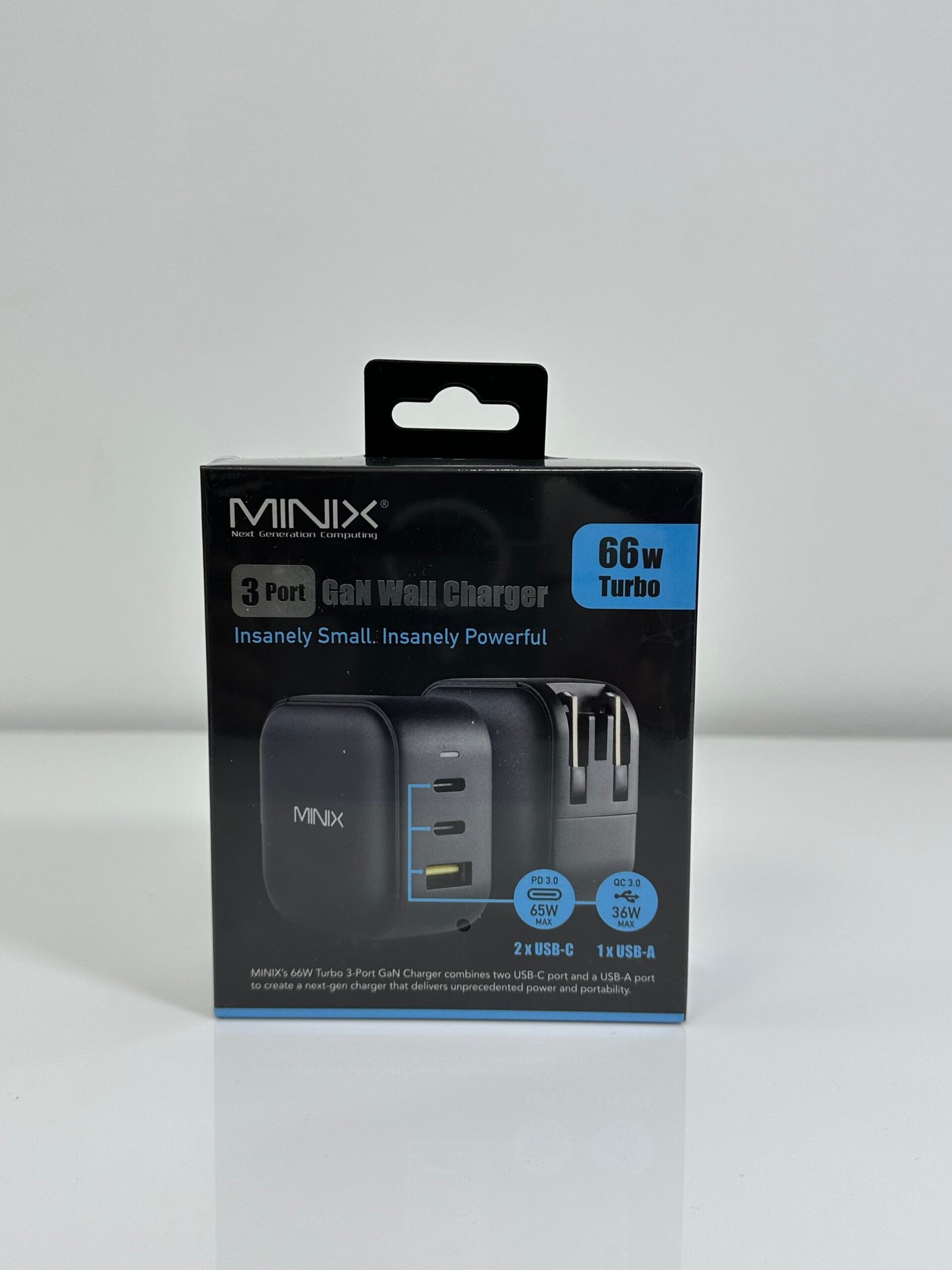 Hub Carregador MINIX 66W Turbo 3-Port