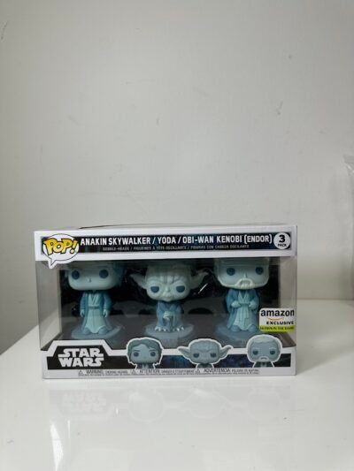 Funko POP! Star Wars - Anakin Skywalker / Yoda / Obi-Wan Kenobi (Endor) - Produto na Caixa Original