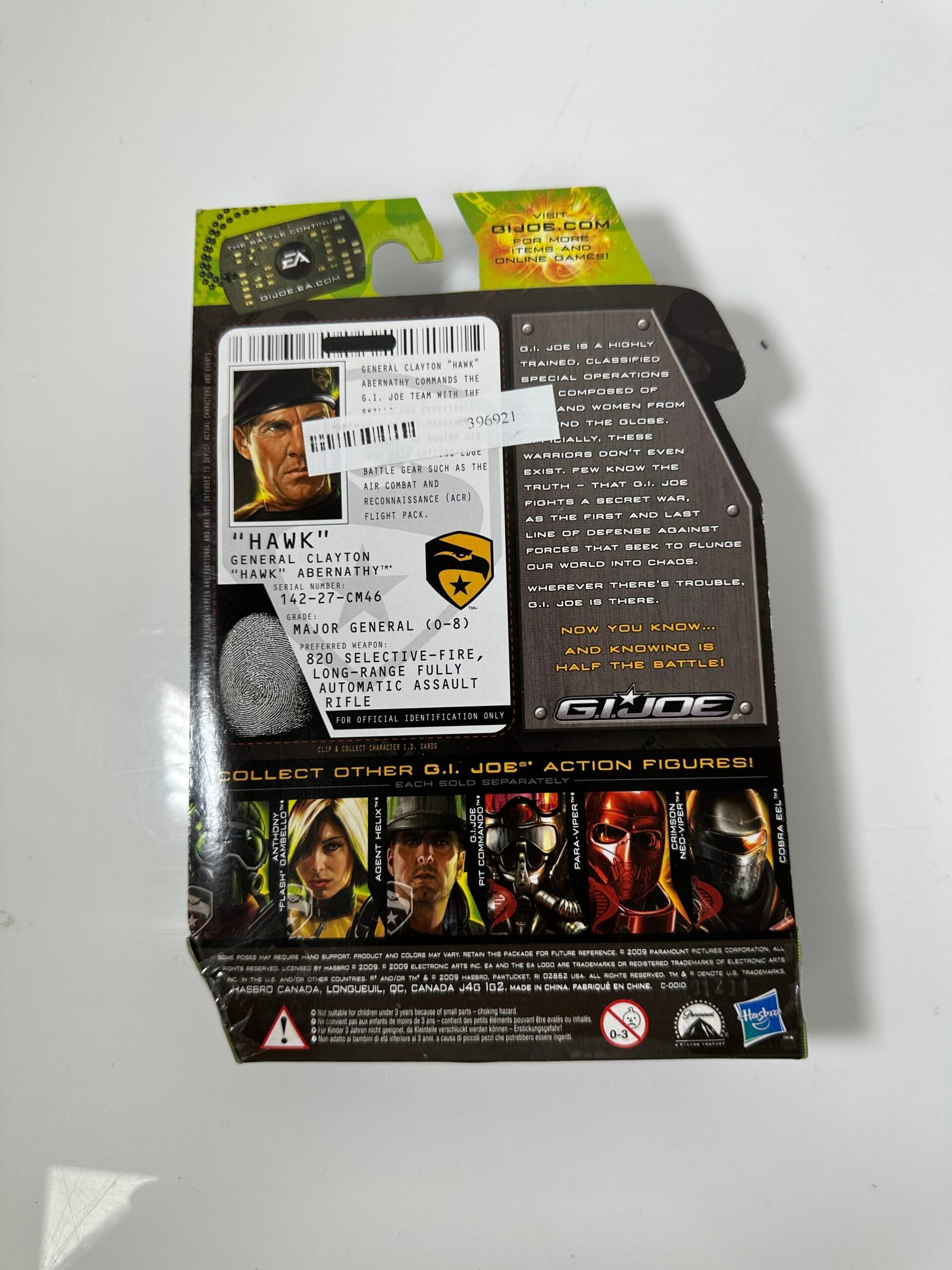 Miniatura Colecionavel G.I.JOE - General Clayton "HAWK" Abernathy - Produto Novo (Na caixa) - Imagem 2