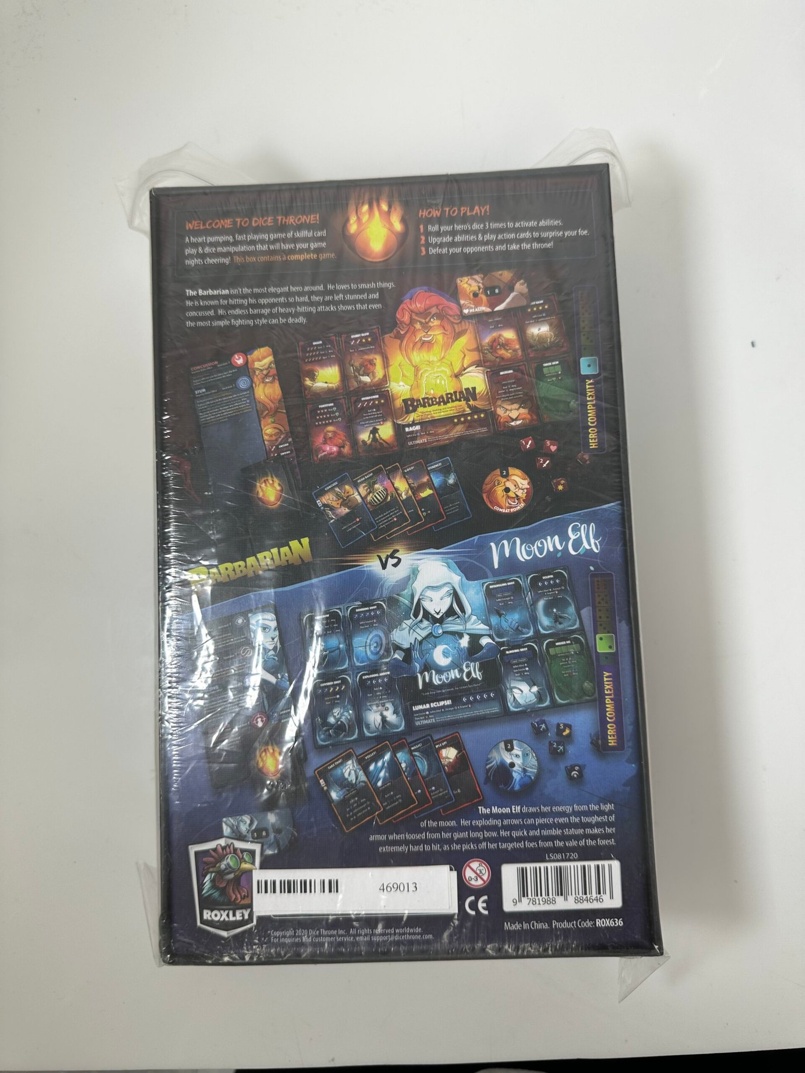 Jogo Dice Throne - Season One Rerolled - Barbarian vs Monn ElfStarter Box - Battle 1 - Produto Novo (Lacrado) - Imagem 2