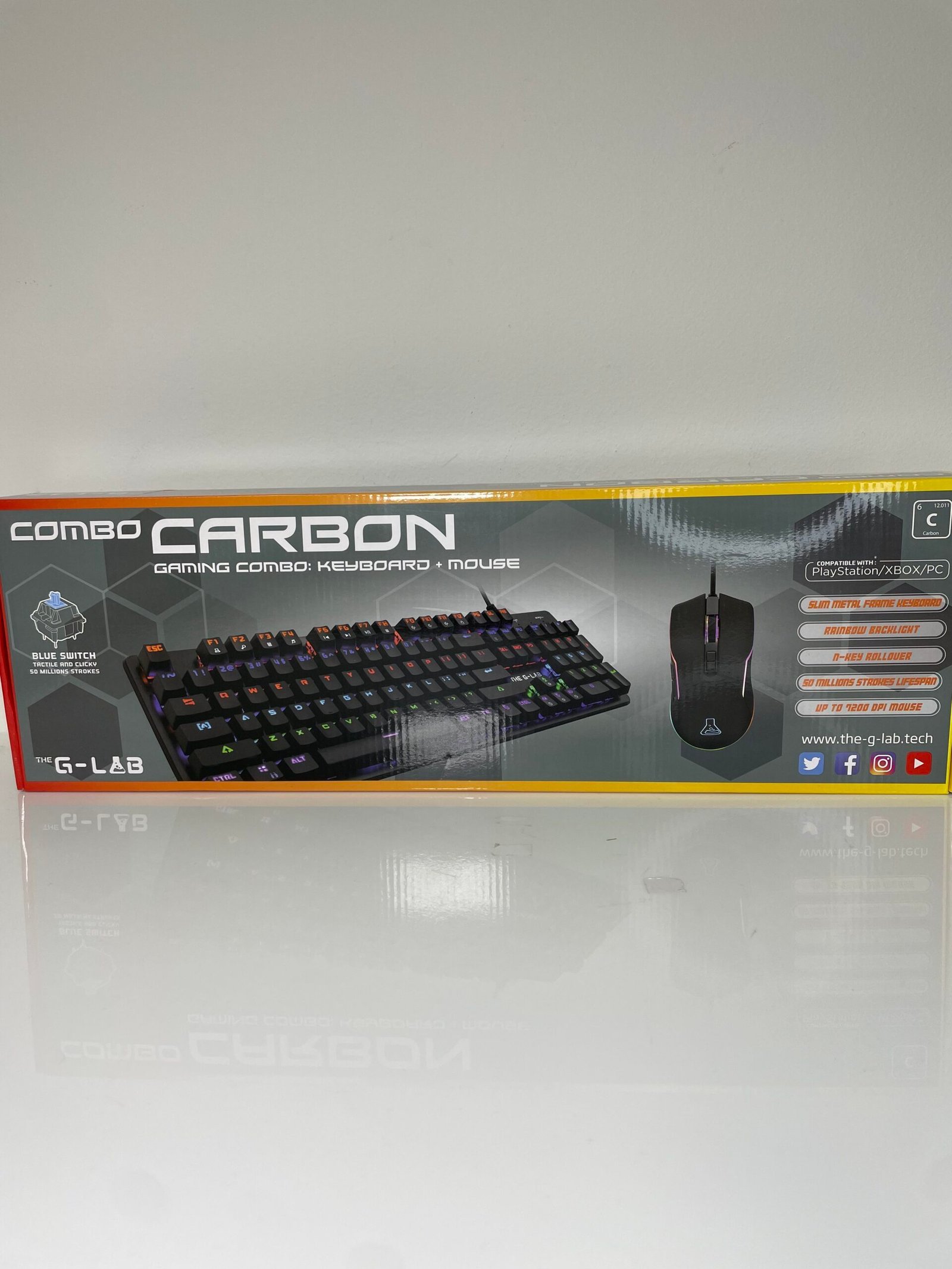 Kit Gamer Combo Carbon - The G-Lab - Produto Novo (Lacrado) - Imagem 2