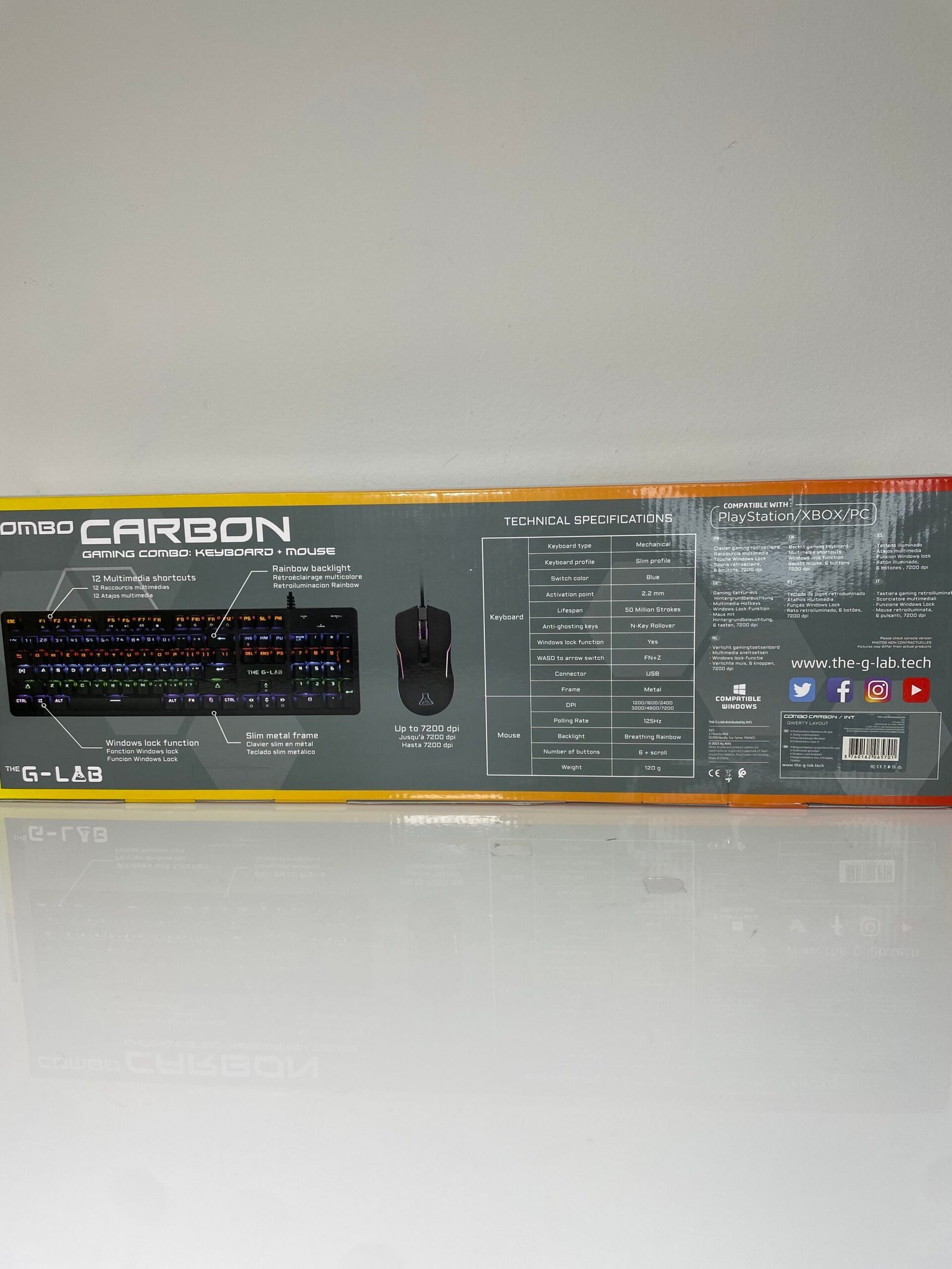 Kit Gamer Combo Carbon - The G-Lab - Produto Novo (Lacrado) - Imagem 4
