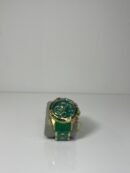 INVICTA Mens Watch Gold and Green W/ Silicone Band