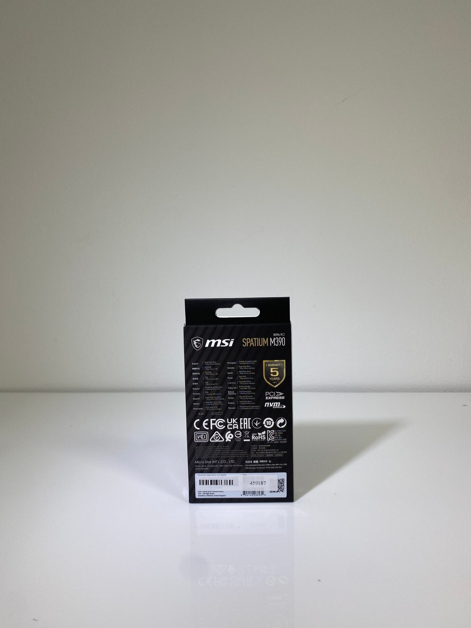 SSD MSI Spatium M390 500Gb - Imagem 2