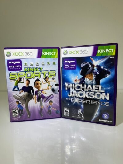 Kit de Jogos Xbox Kinect - Kinect Sports + Michael Jackson The Experience