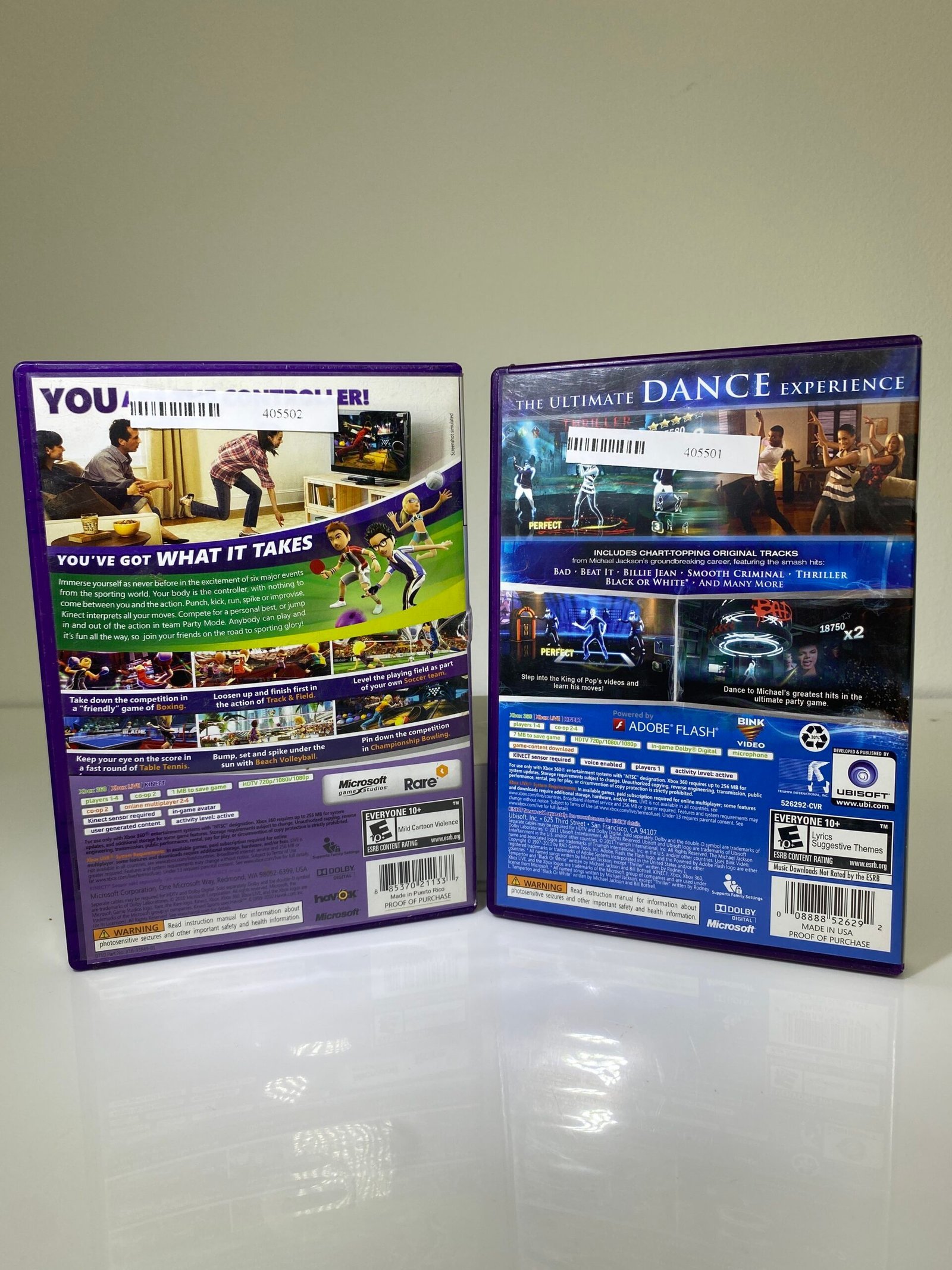 Kit de Jogos Xbox Kinect - Kinect Sports + Michael Jackson The Experience - Imagem 2