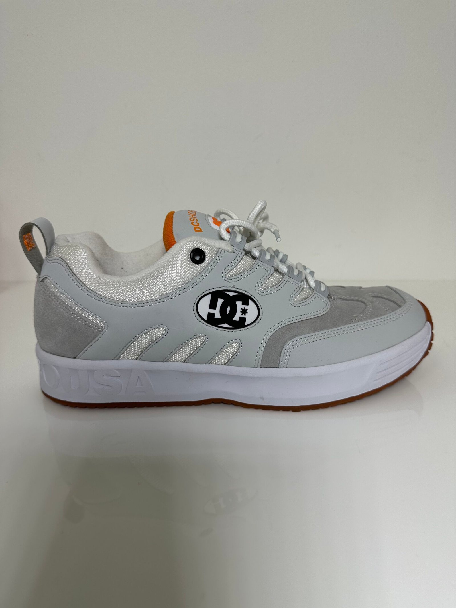 Tênis DC Lukoda Skate Inspired White / Orange - US 12 / BR 43 - Imagem 8