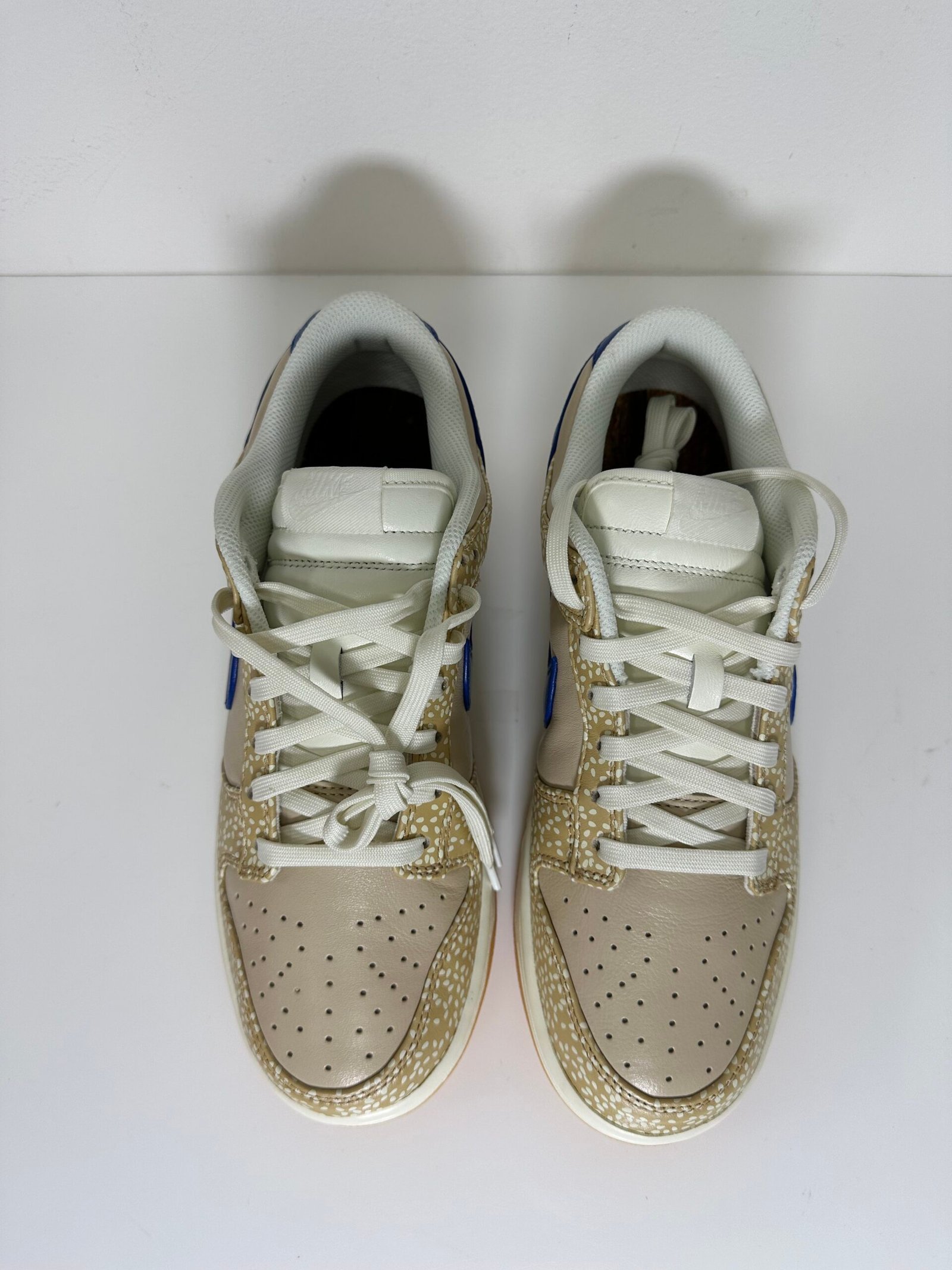 Tênis Nike Dunk Low PRM Masculino - Sesame / Blue Jay - US 9,5 / BR 41 - Imagem 5
