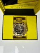 Relogio Invicta S1 Rally Chronograph Quartz Brown Dial Men's Watch - 52mm, Steel Gold Tone (39157)