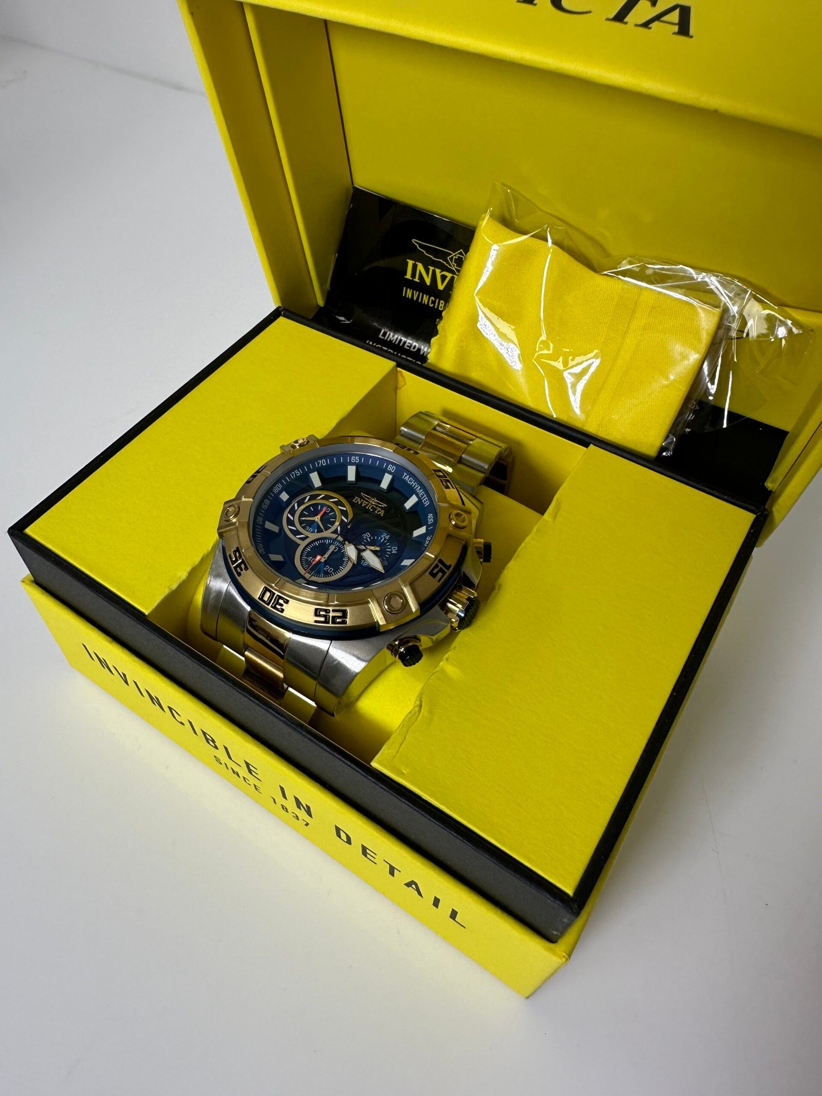 Relogio Invicta SpeedWay Men's Watch - 52mm, Steel, Blue (25538) - Imagem 4