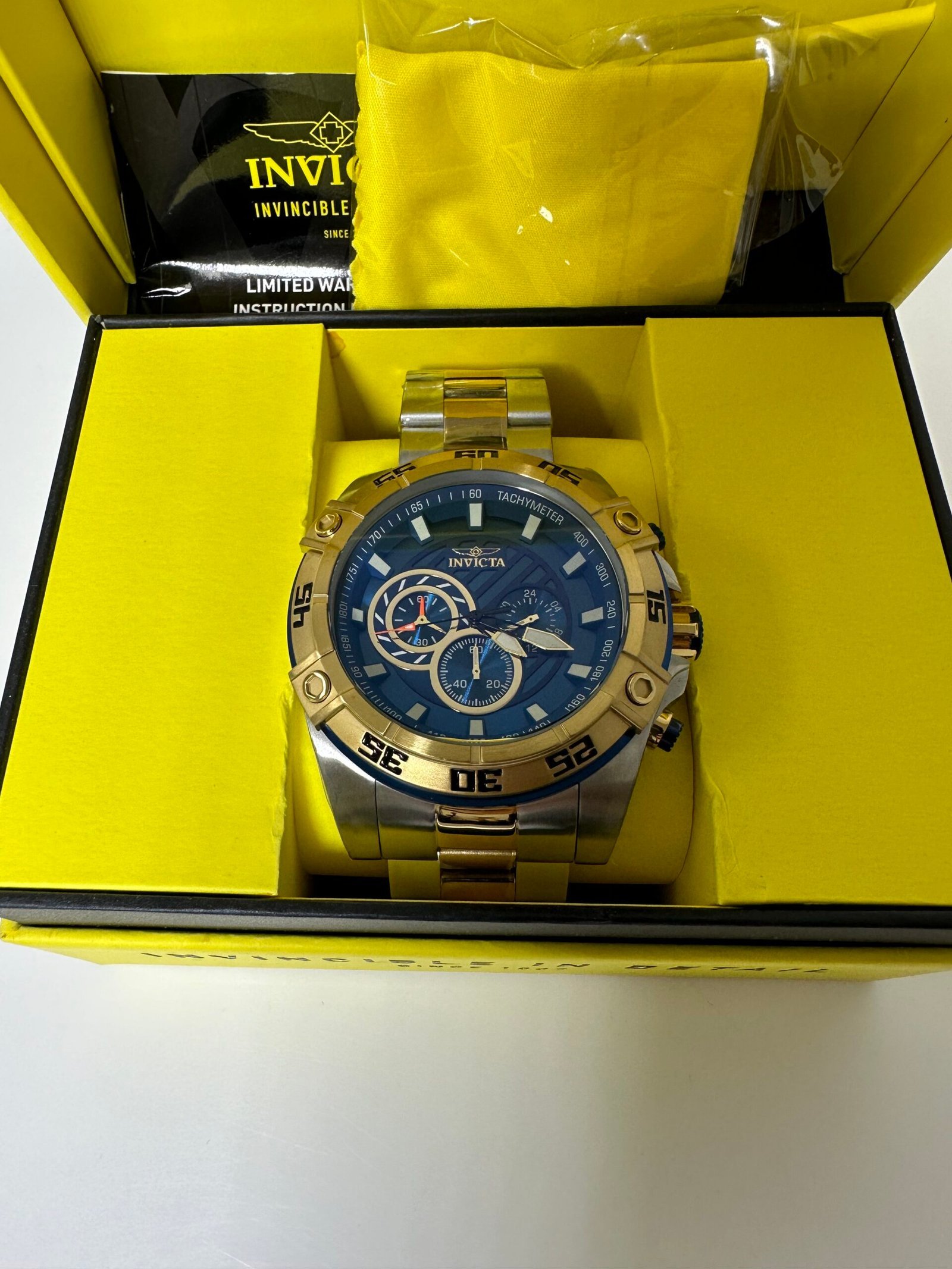 Relogio Invicta SpeedWay Men's Watch - 52mm, Steel, Blue (25538) - Imagem 3