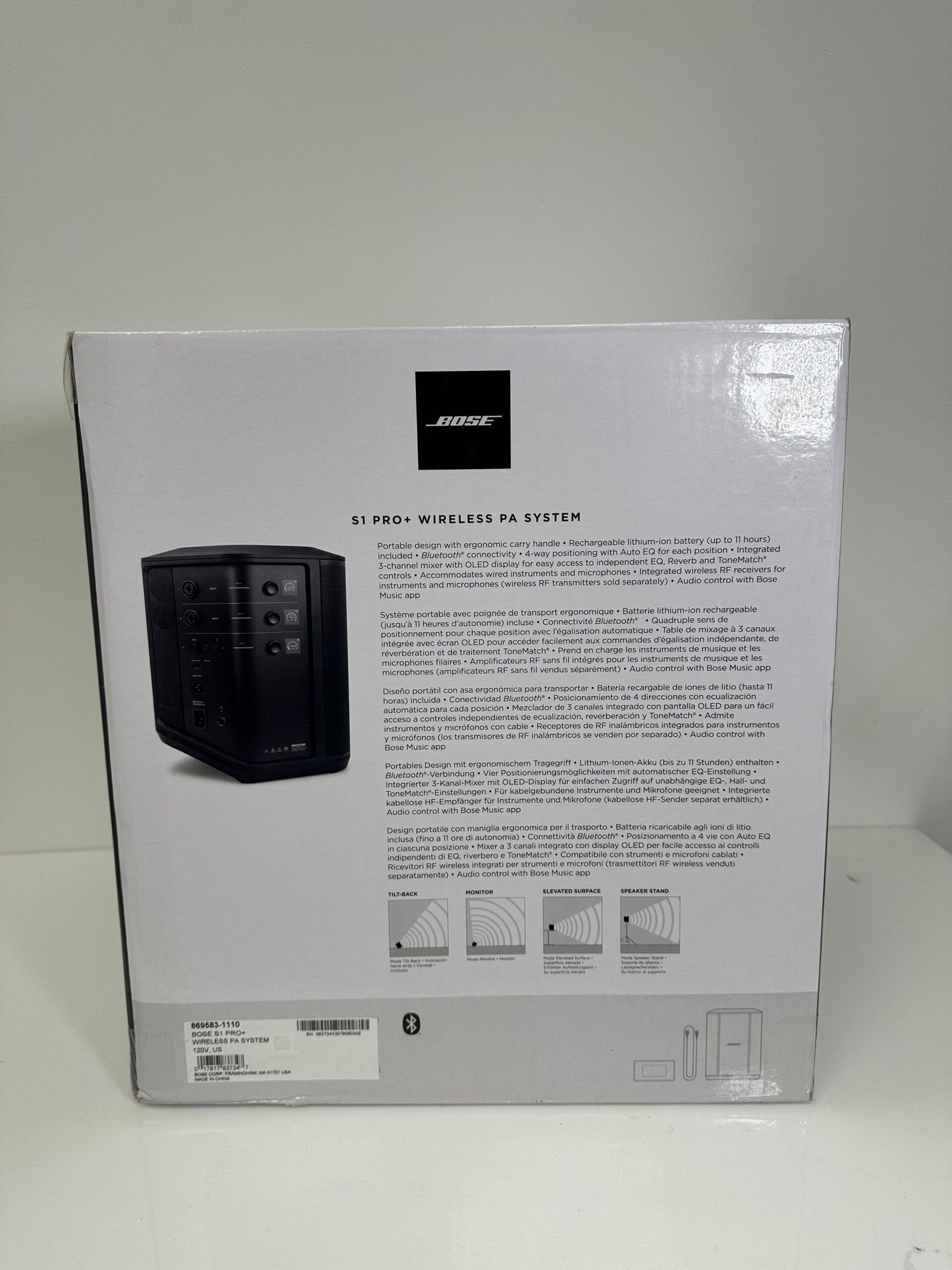 Caixa de Som Bose S1 Pro+ Portable Bluetooth Speaker System - Imagem 2