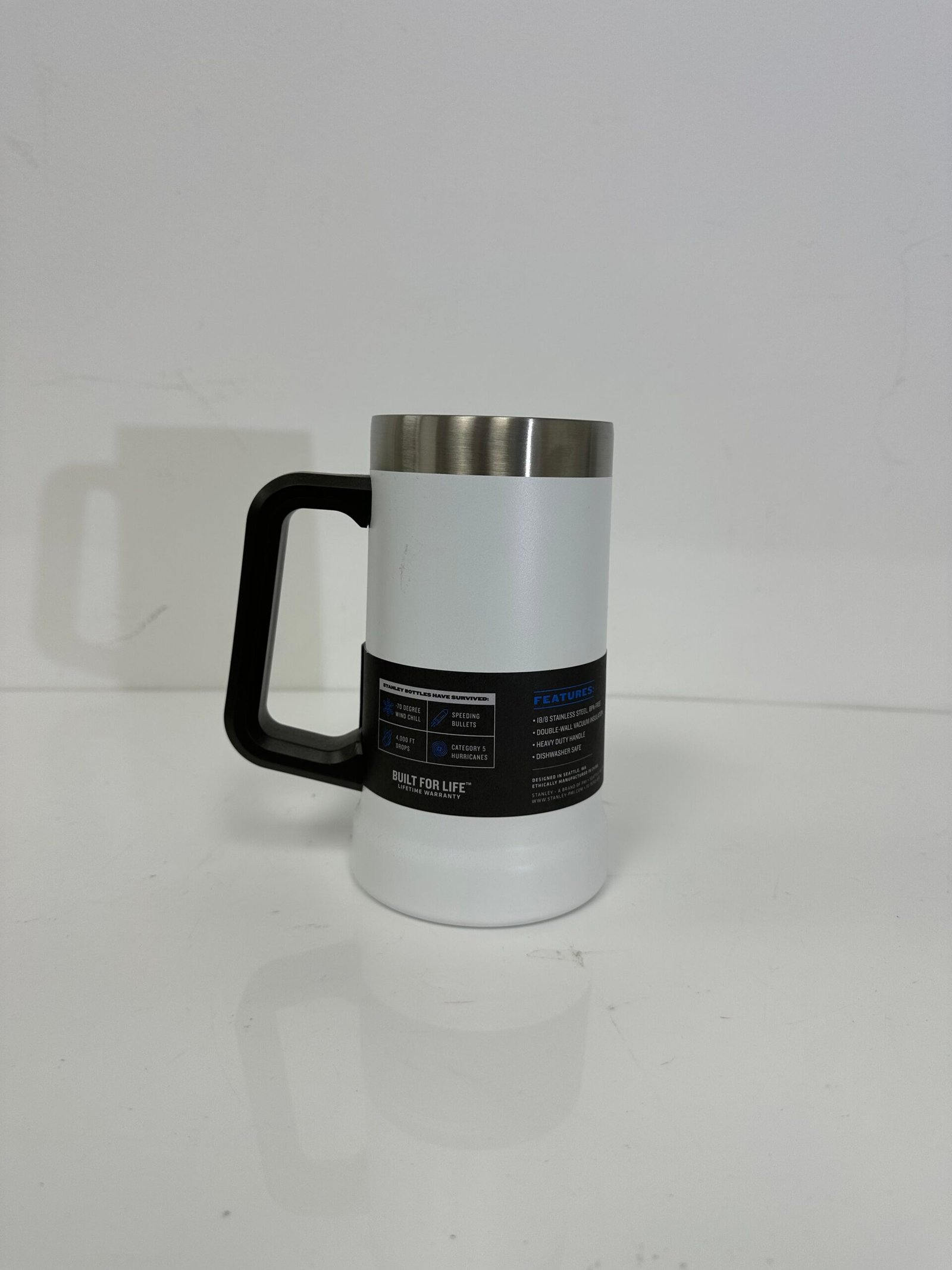 Stanley - Caneca Térmica Beer Stein 24 Oz Stanley - Cor Branca - Segunda Unidade - Imagem 2