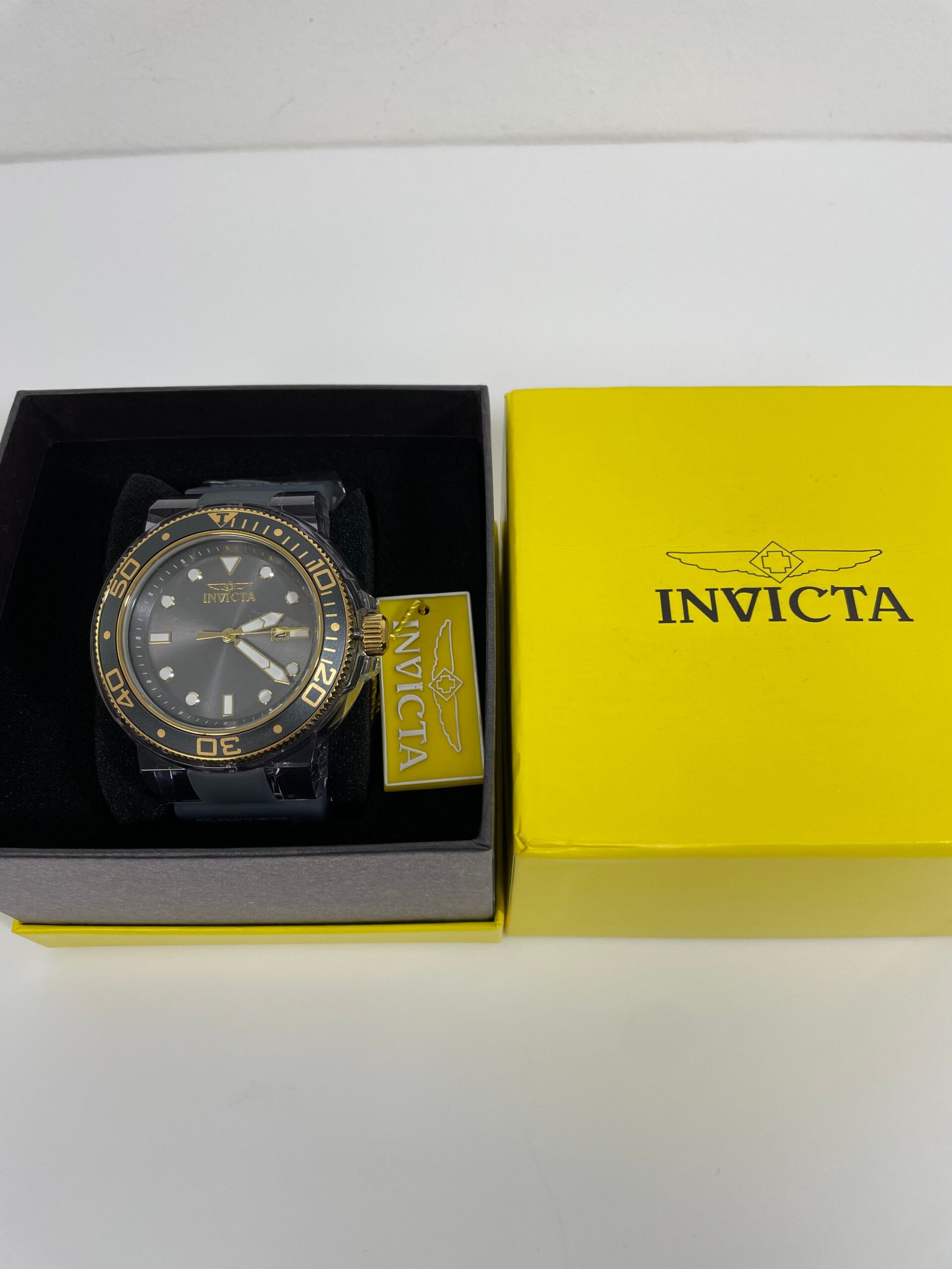 Relogio Invicta Pro Diver Men's Watch - 51.5mm, Grey, Transparent (32335) - Imagem 2