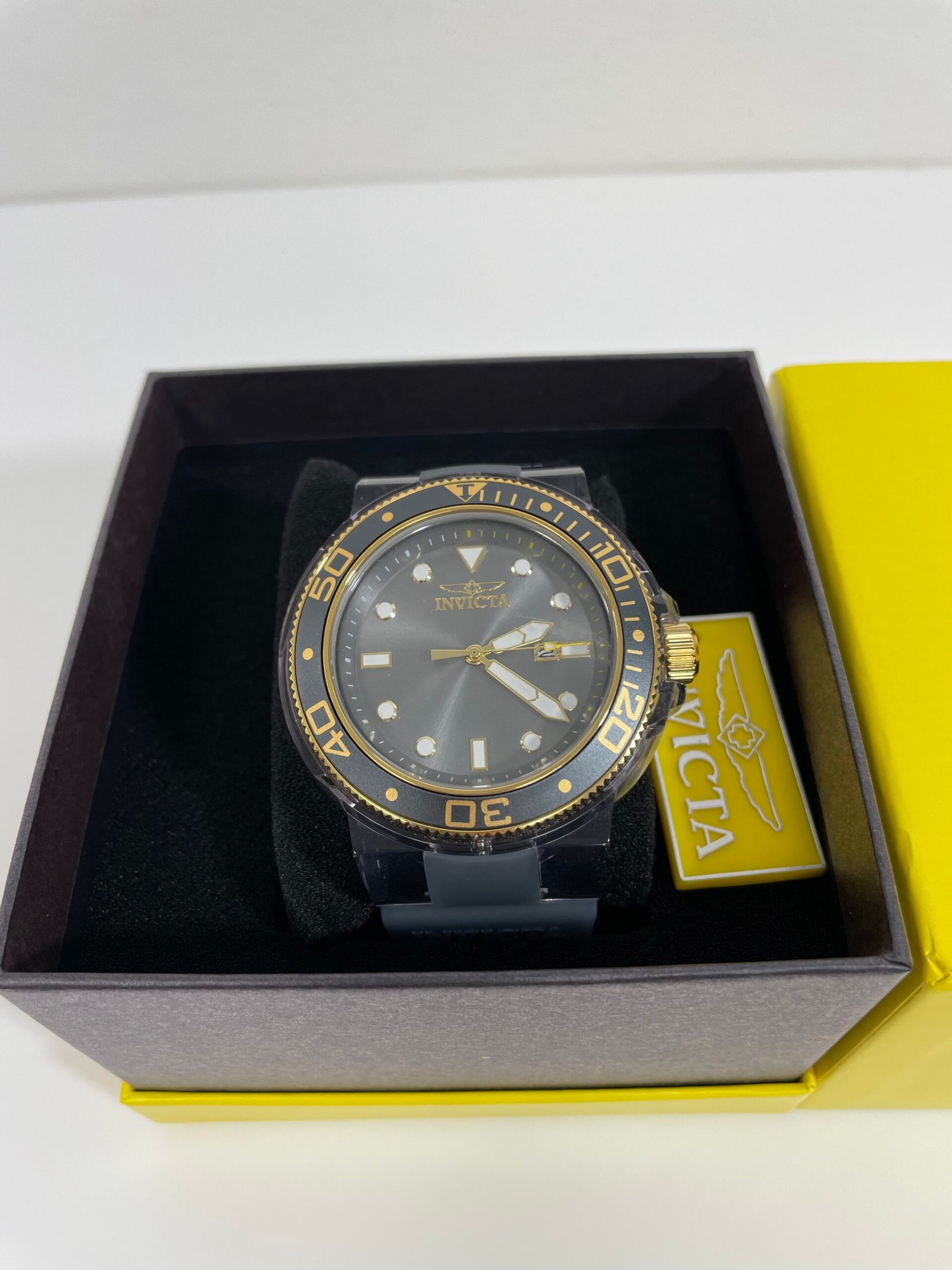 Relogio Invicta Pro Diver Men's Watch - 51.5mm, Grey, Transparent (32335) - Imagem 3