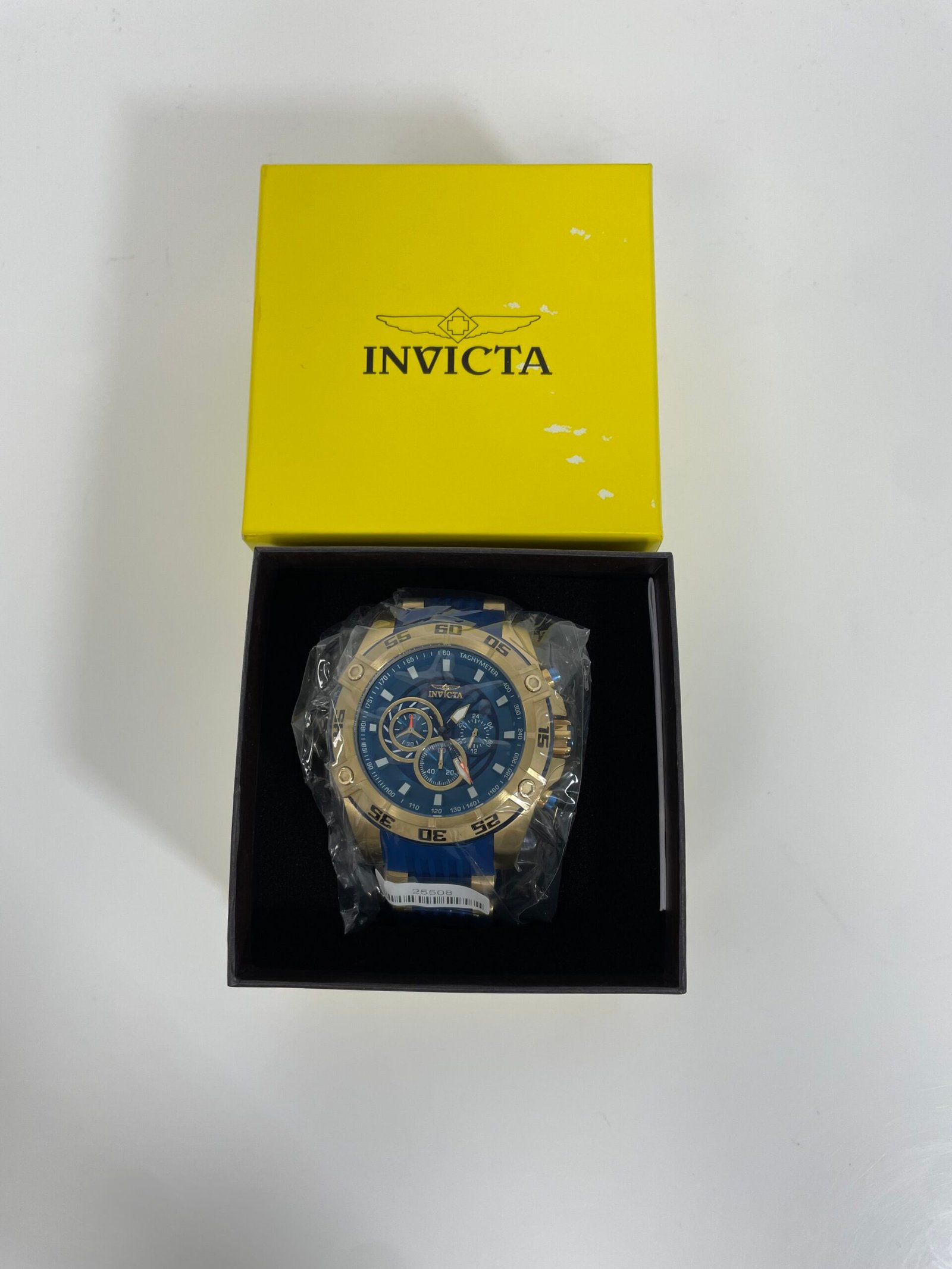 Relogio Invicta Speedway Impulse Men's Watch - 52mm, Gold, Blue (25508) - Imagem 2