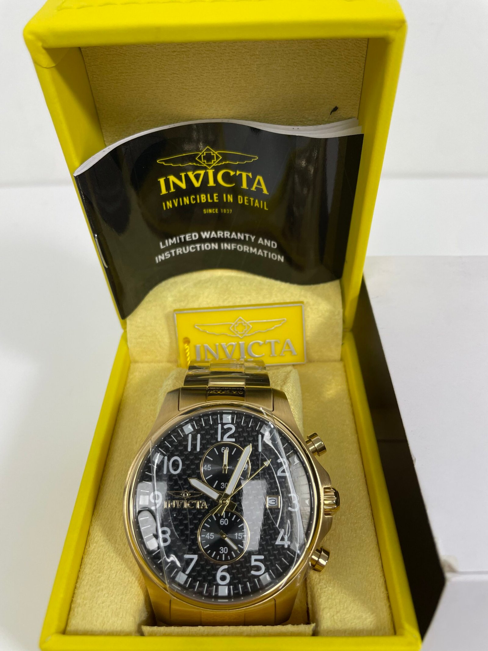 Relogio Invicta Specialty Men's Watch - 48mm, Gold (0382) - Imagem 3