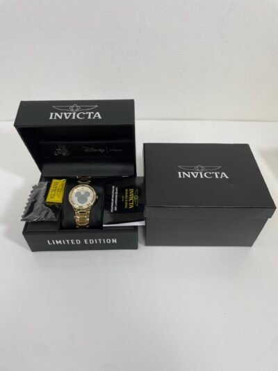 Relogio #1 LIMITED EDITION - Invicta Disney Limited Edition Mickey Mouse Women's Watch w/ Mother of Pearl Dial - 36mm, Gold (36352-N1)