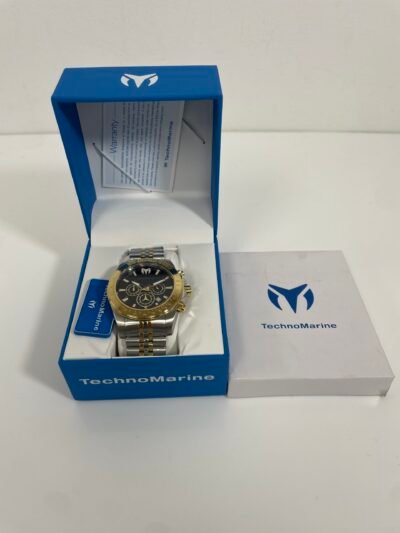 Relogio TechnoMarine Manta Grand Men's Watch - 47mm. Steel. Gold (TM-220146)