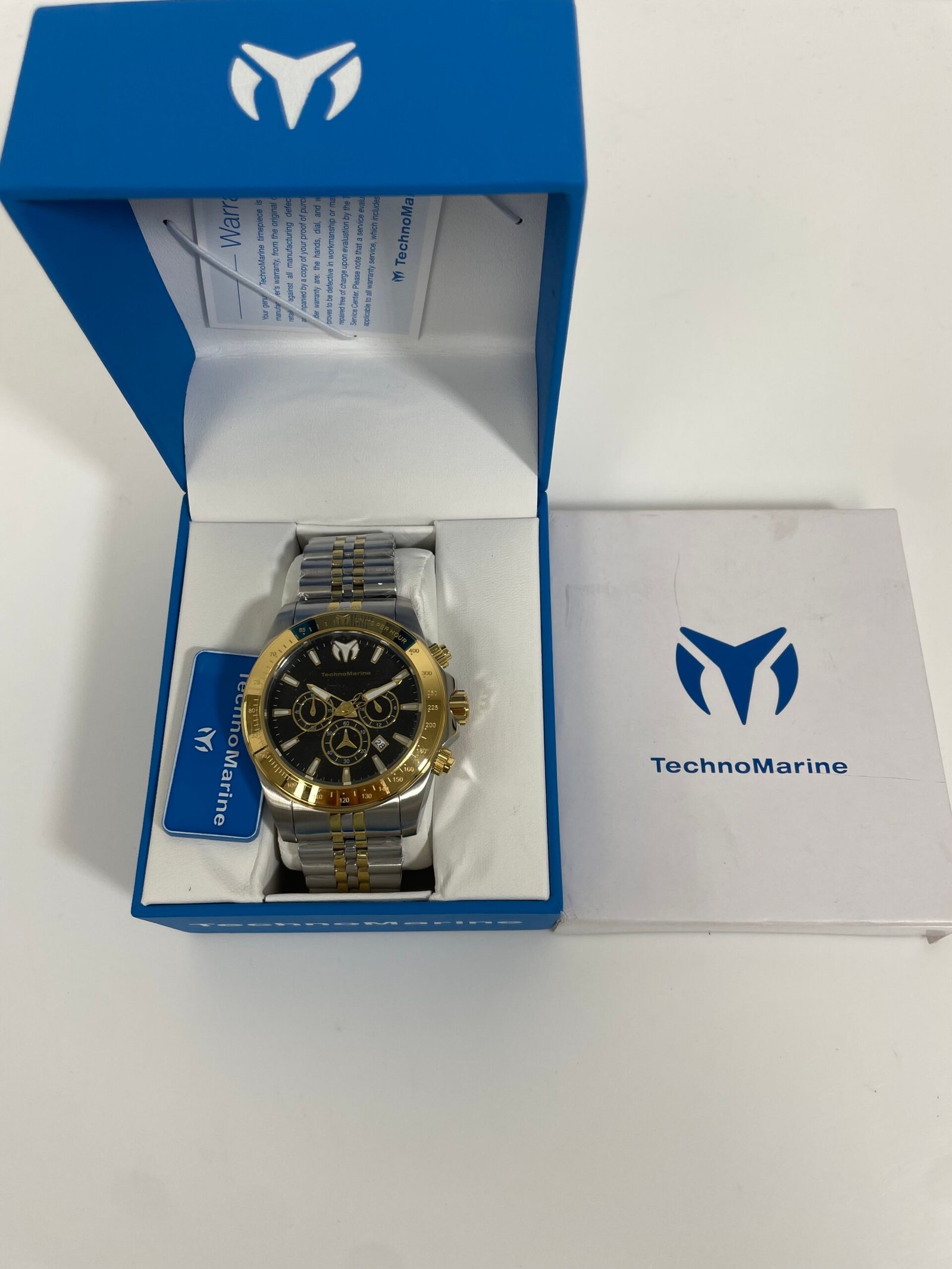 Relogio TechnoMarine Manta Grand Men's Watch - 47mm. Steel. Gold (TM-220146) - Imagem 2