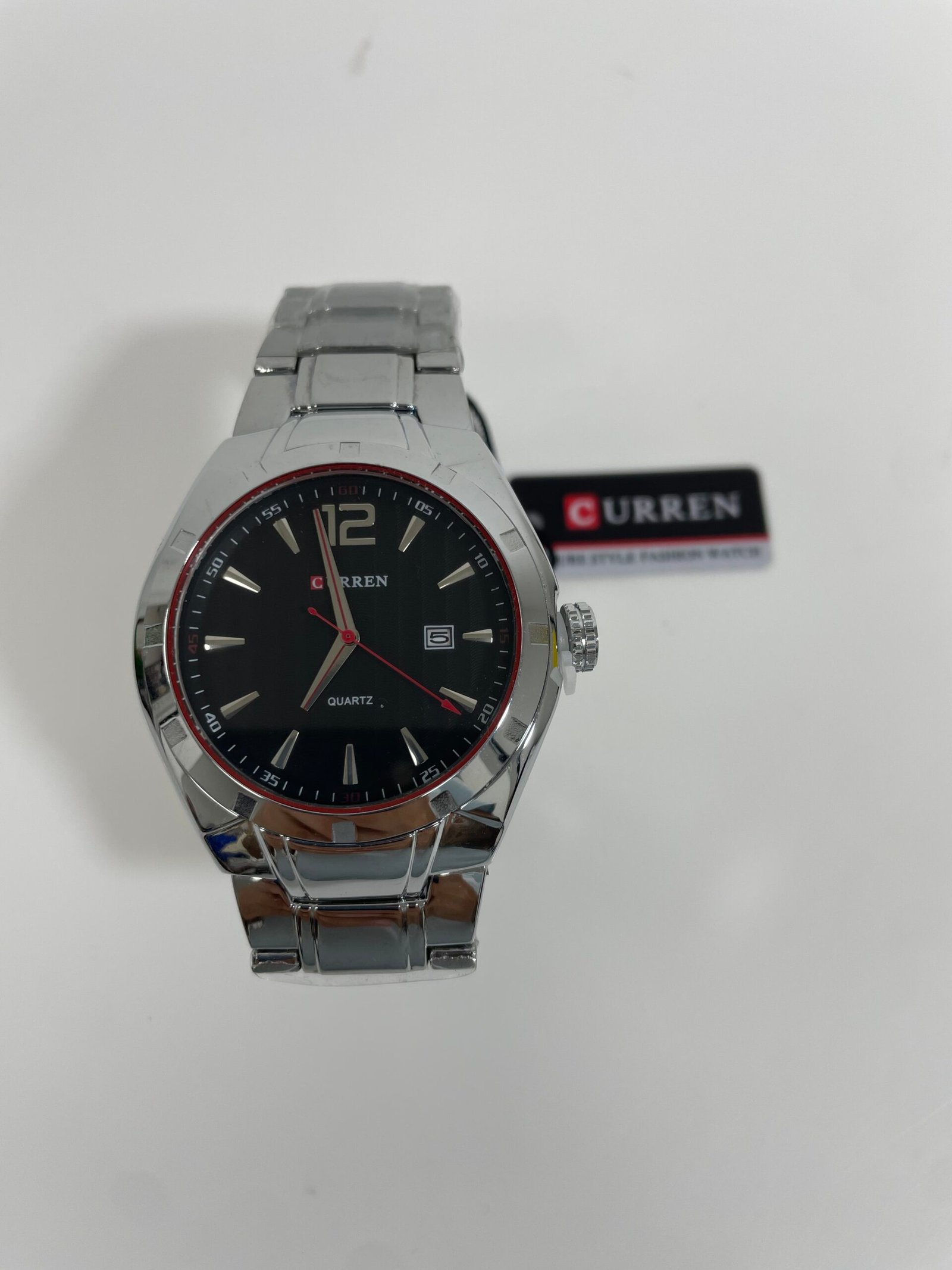 Relogio Curren Quartz Men's Stainless Steel Watch (White 4.8cm Dial) - CUR078