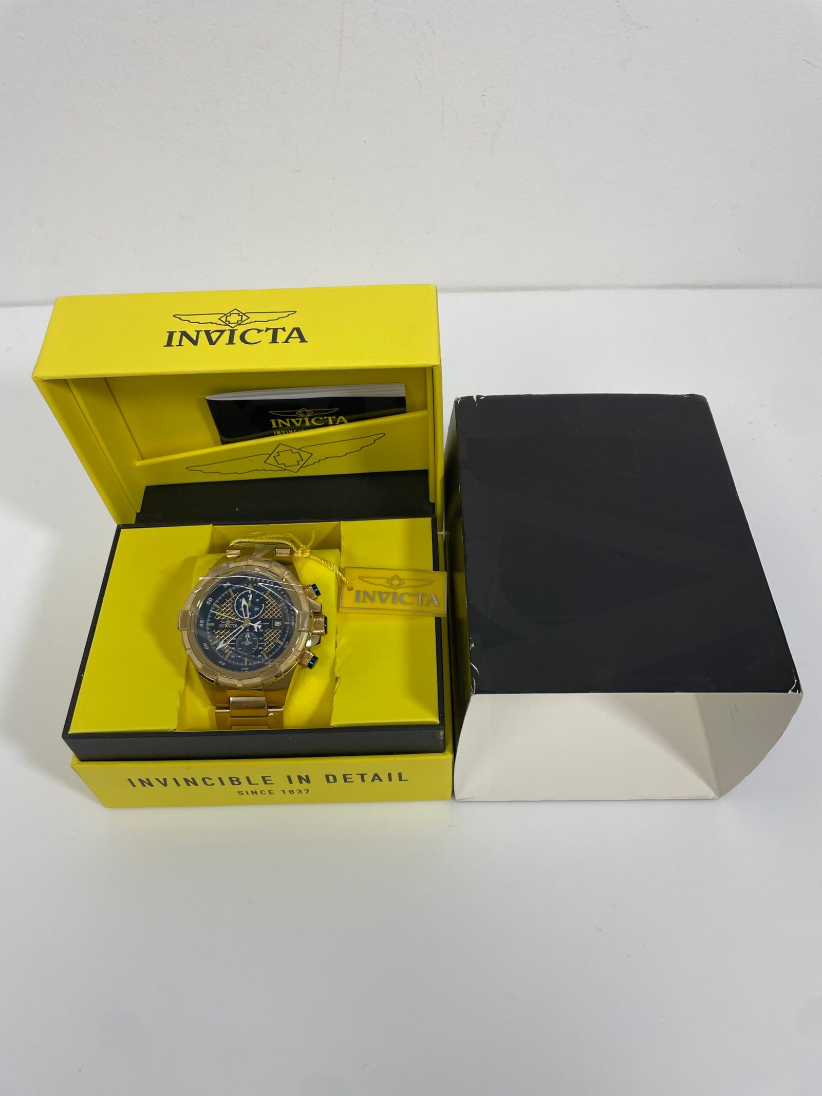 Relogio Invicta Aviator Falcon Men's Watch - 50.5mm, Gold (39389)