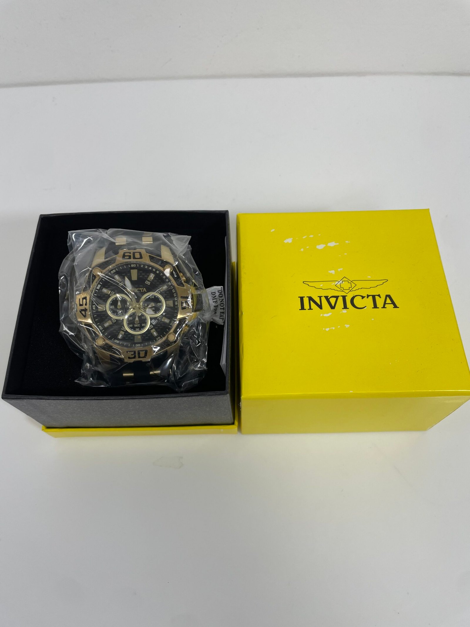 Relogio Invicta Pro Diver SCUBA Men's Watch - 52mm, Gold, Black (33837)