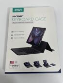 ESR Ascend iPad Pro 11 Inch Case with Keyboard (M5/M4, 2025/2024), Magnetic Detachable Keyboard with Multi-Touch Trackpad, Fully Landscape Stand, Color Backlit Keys, Pencil Clasp, Black