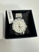 Relogio Seiko 5 Automatic White Dial Stainless Steel Men's Watch
