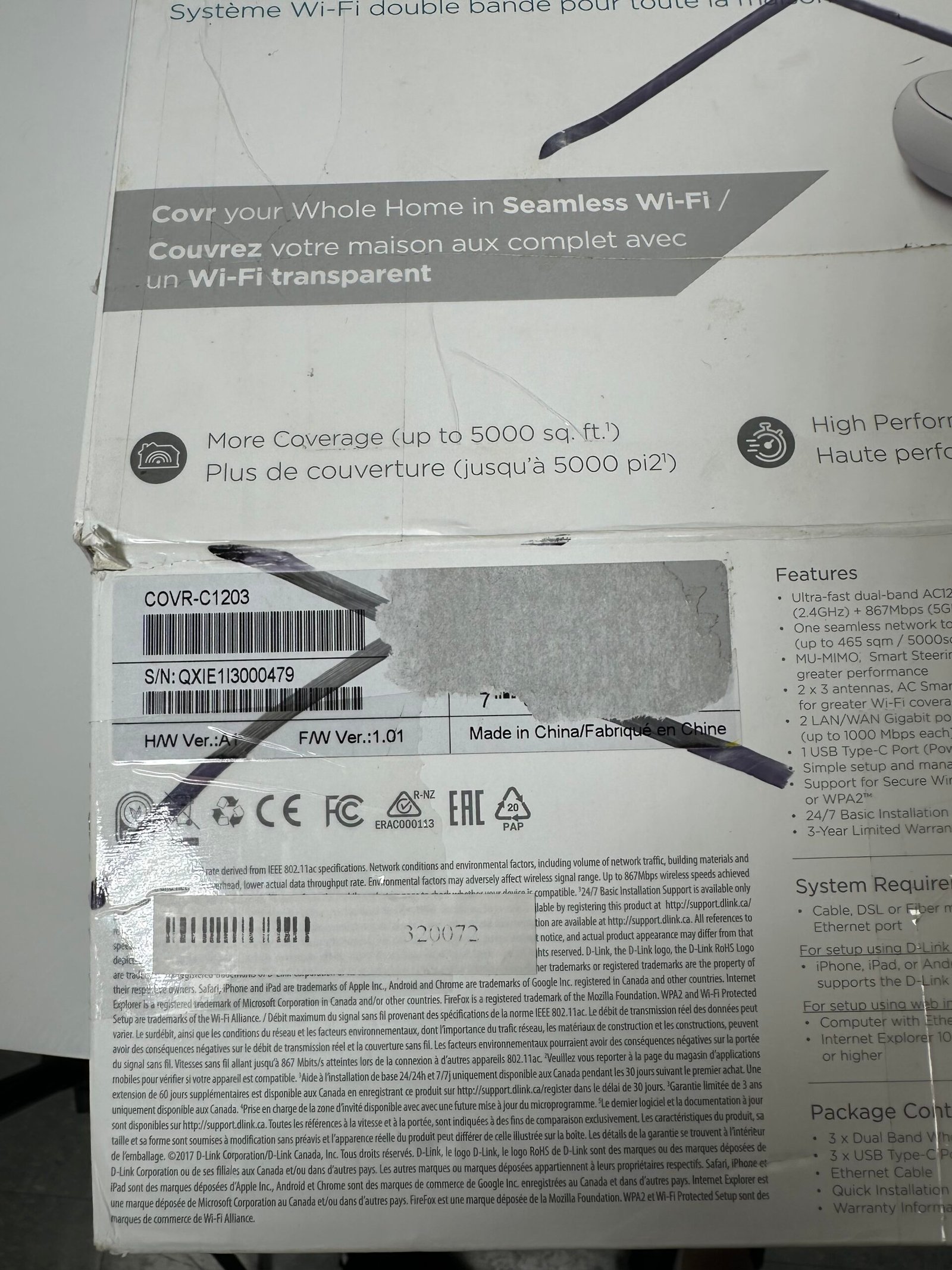 D-Link - covr - Dual Band Whole Home Wi-Fi System - Novo (Open Box) - Imagem 3