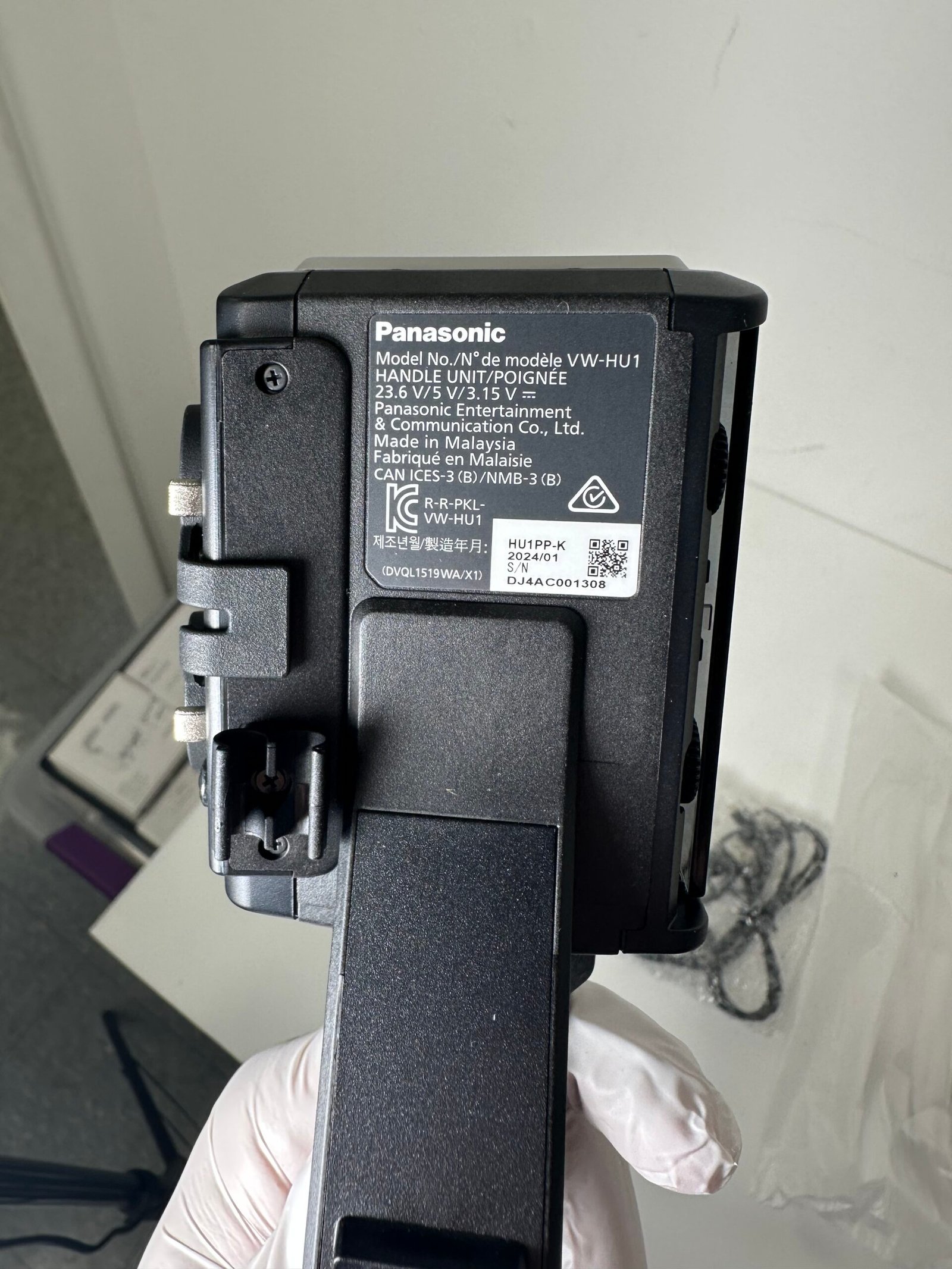 Panasonic VW‑HU1 Detachable Handle Unit l Empunhadura removível - Novo (Open Box) - Imagem 4