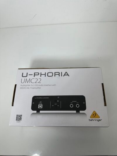 Behringer - U-Phoria UMC22 - Audiophile 2x2 USB Audio Interface with MIDAS Mic Preamplifier - Produto Novo (Open Box)
