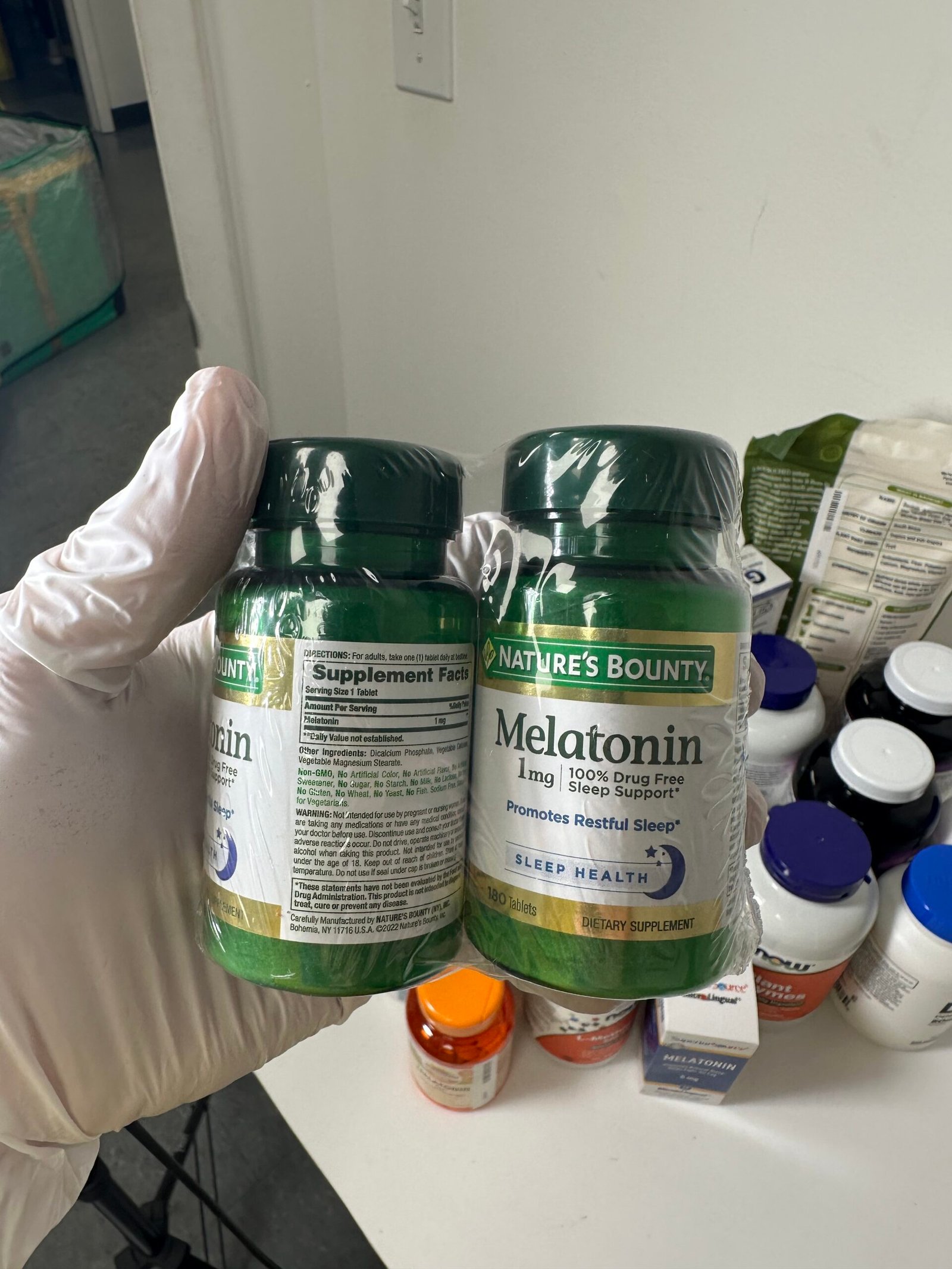Nature`s Bounty - Melatonin 1mg - Pack com 2 unidades de 180 Tablets - Imagem 2