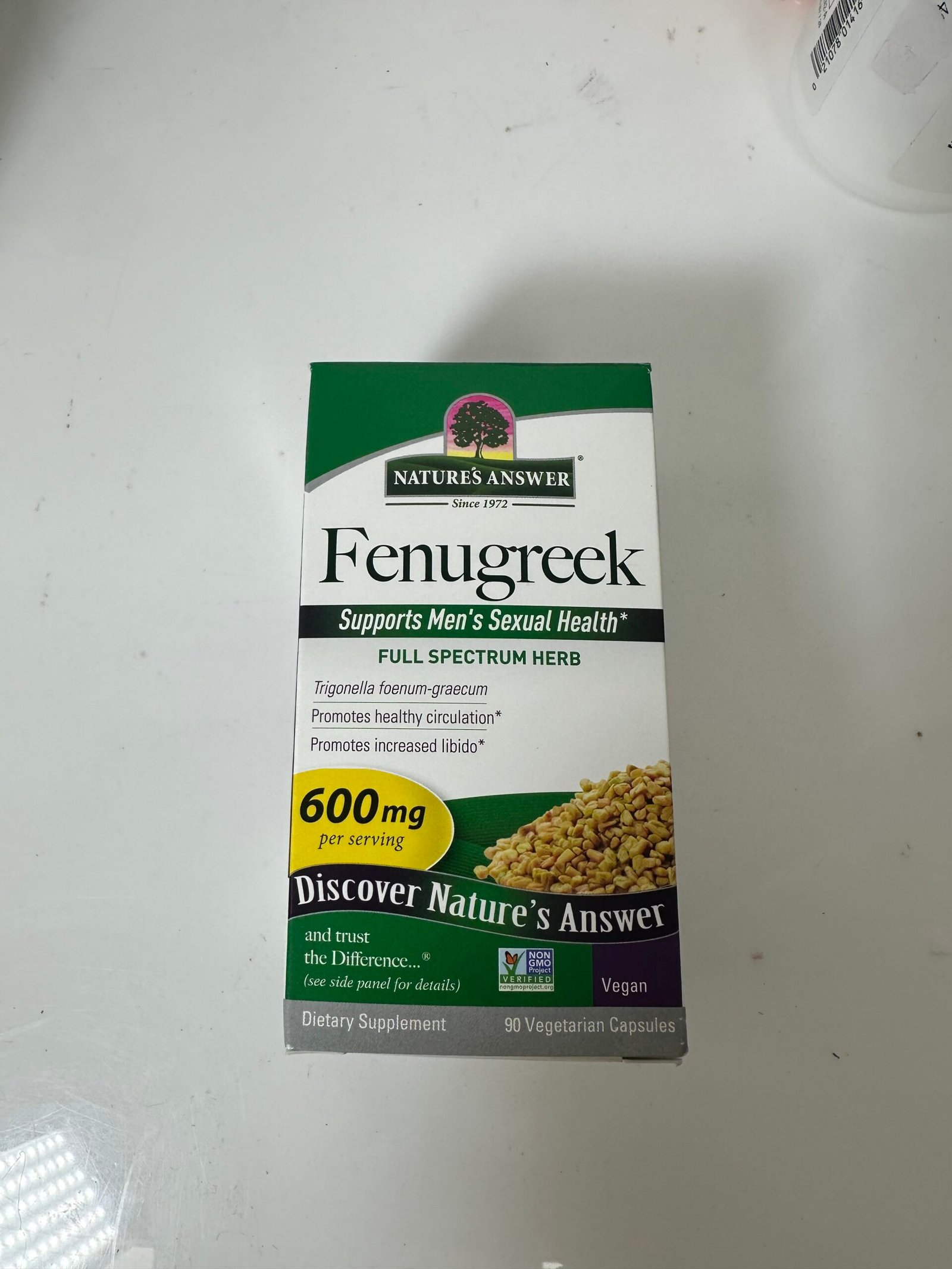 Nature`s Answer - Fenugreek - 600mg - 90 Capsules