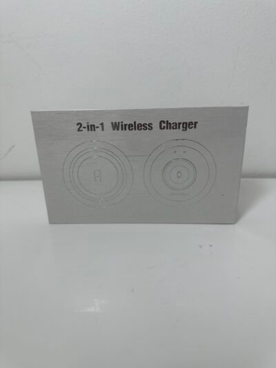 2-in-1 Wireless Charger - Black - UCOMX - Novo (na caixa)