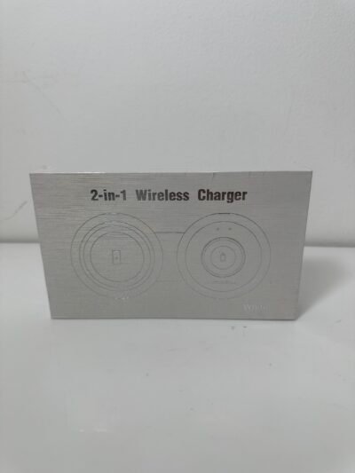 2-in-1 Wireless Charger - White - UCOMX - Novo (na caixa)