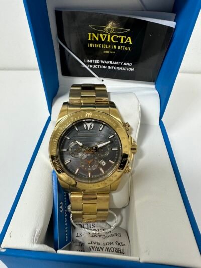 TechnoMarine Men's (TM-220133) Analog Quartz Watch - 47mm - Gold and Black