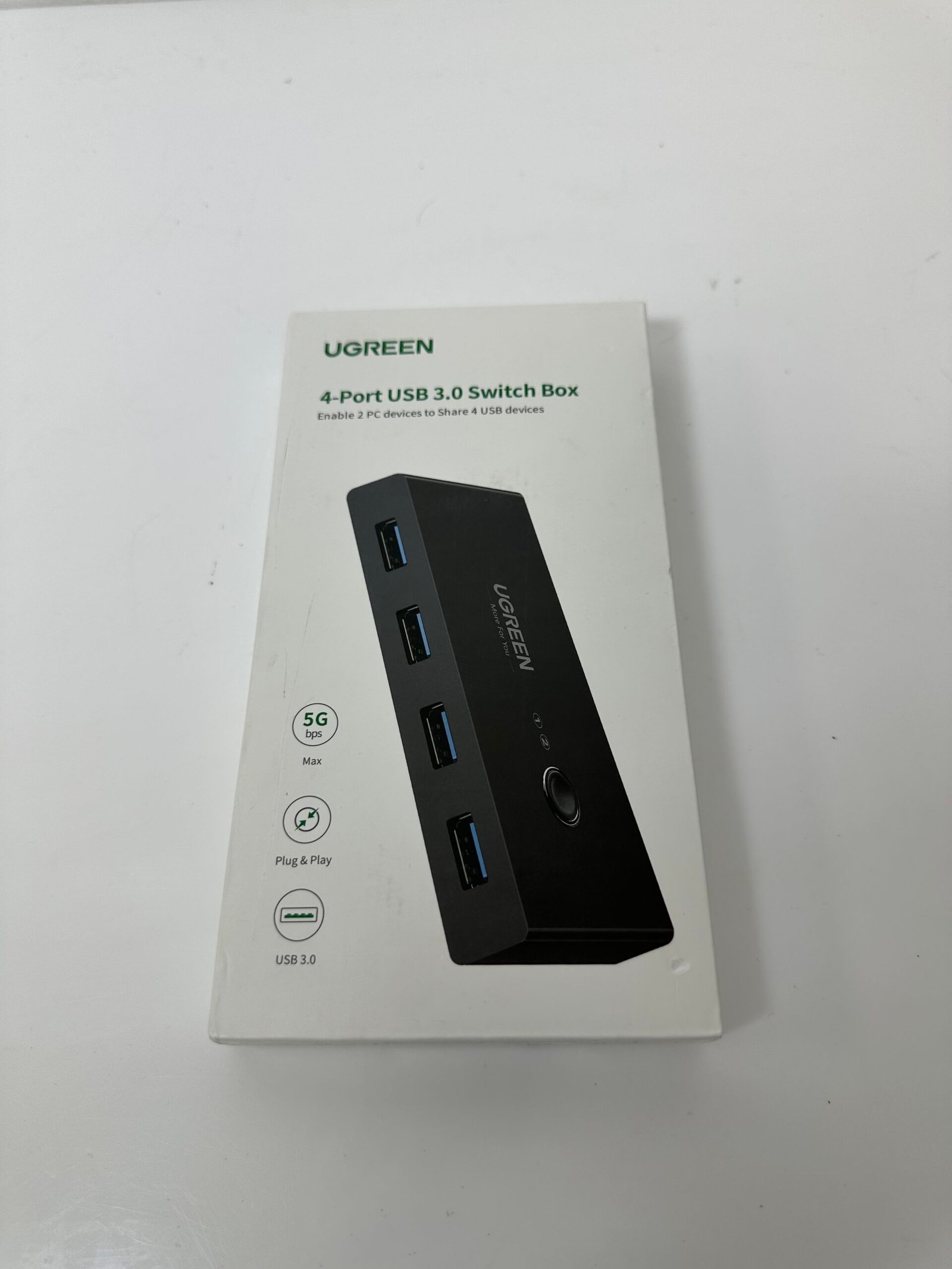 UGREEN - Switch HUB Box - 4-Port USB 3.0 - Novo (Lacrado)