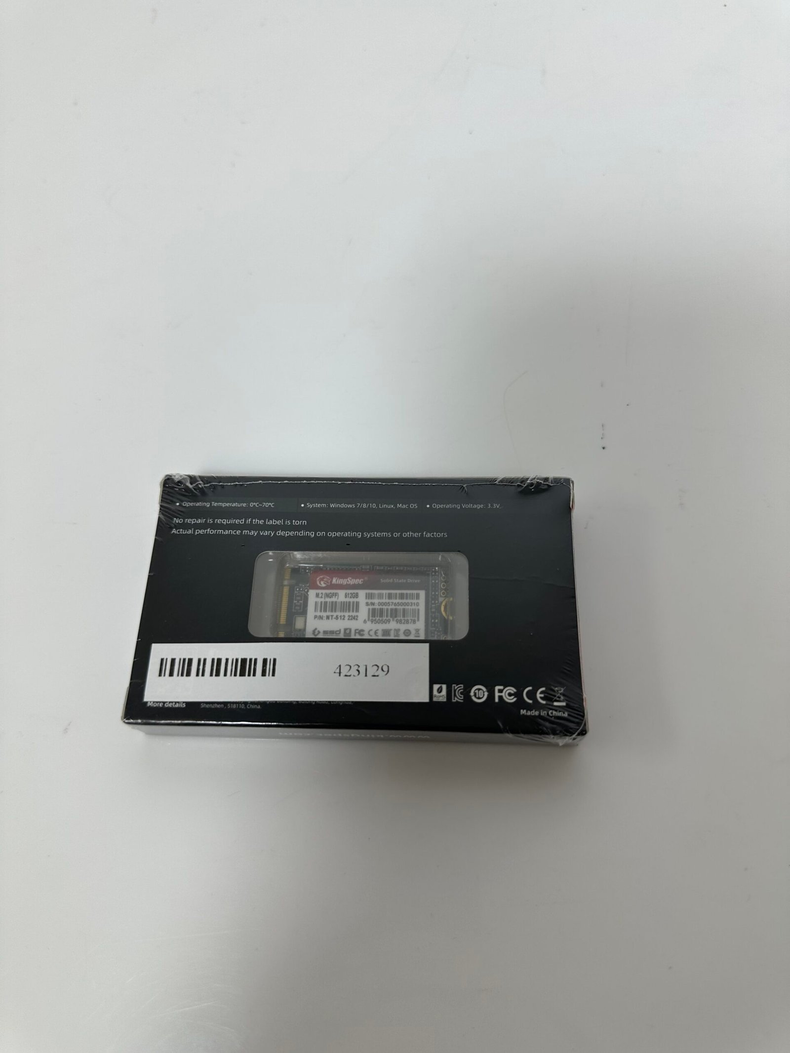KingSpec - SSD 512 GB M.2 SATA - Novo (Lacrado) - Imagem 2