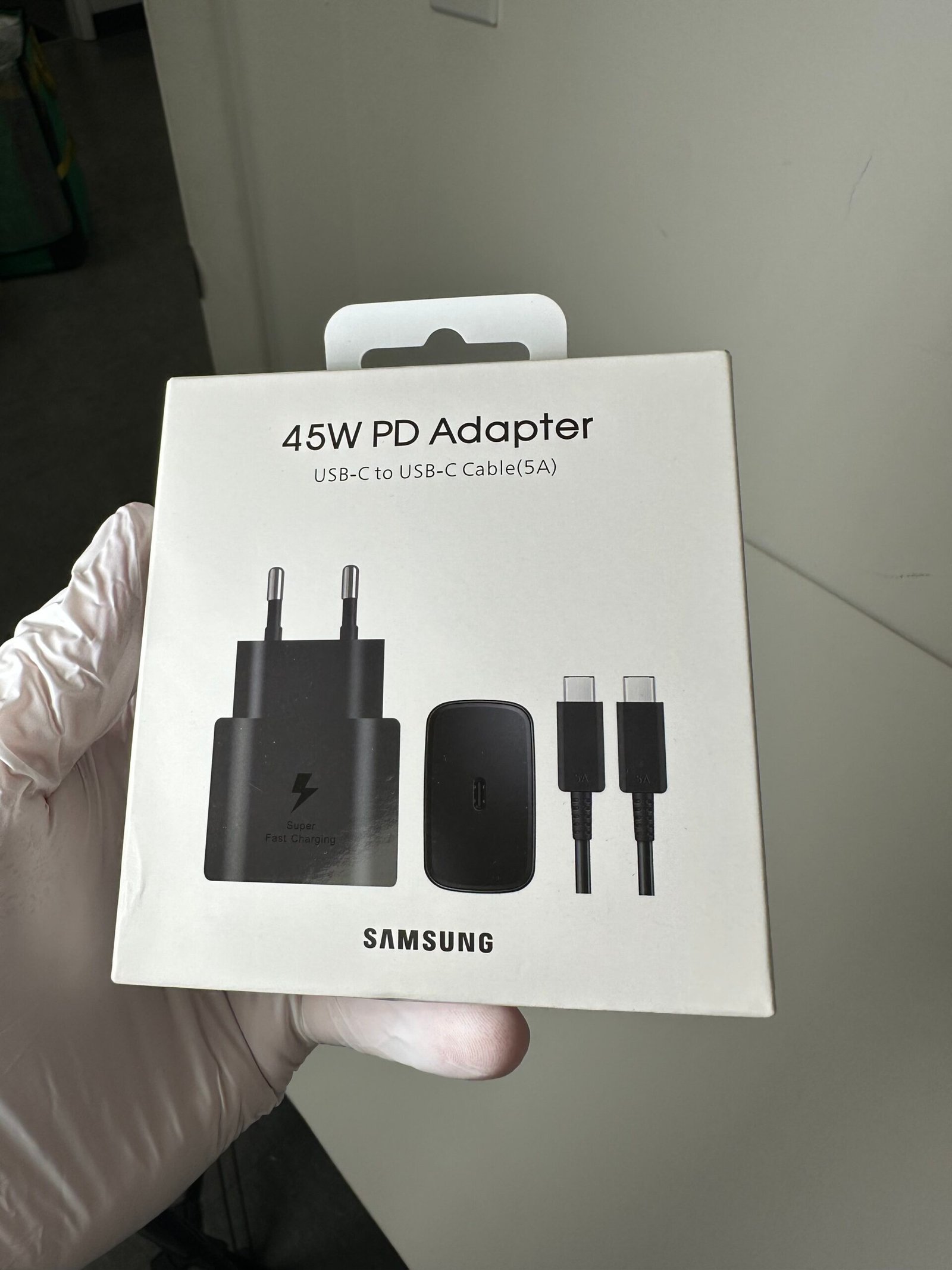 Samsung - 45W PD Adapter - USB-C to USB-C Cable - Produto Novo (lacrado) - Imagem 3