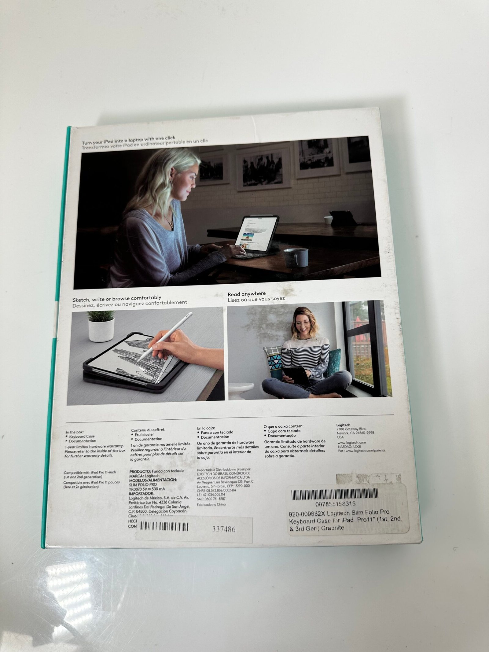 Logitech - Slim Folio Pro - Ipad Pro 11 (1st and 2nd generation) - Imagem 3