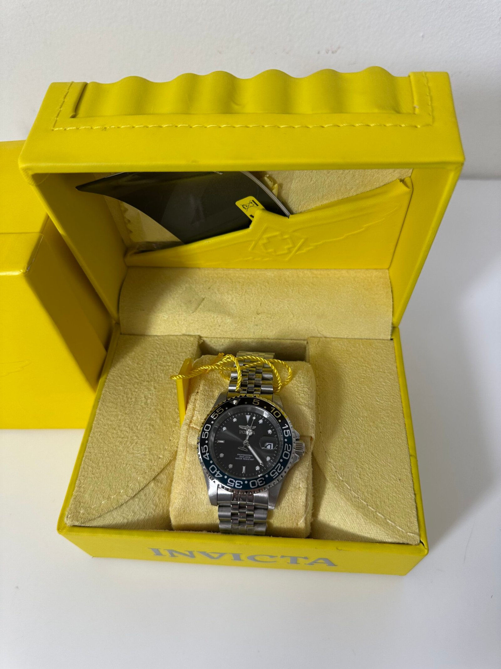 Invicta Pro Diver Model (34104) - Men's Watch - 40mm, Silver and Blue - Novo (na caixa)