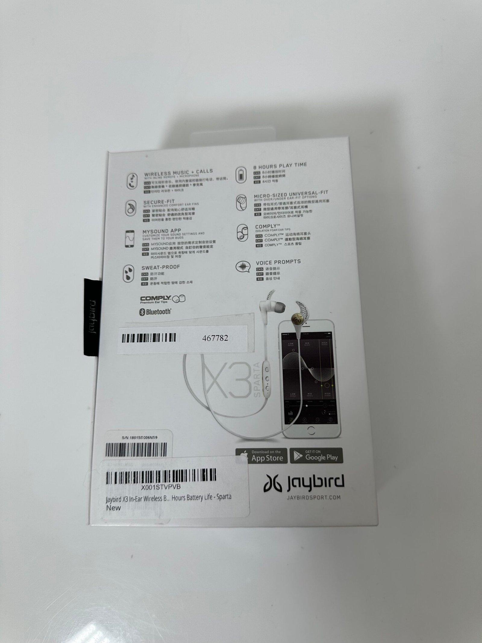 Jaybird - X3 - Secure-Fit Wireless - Fone de Ouvidos para Exercicios - Produto Novo (Lacrado) - Imagem 4