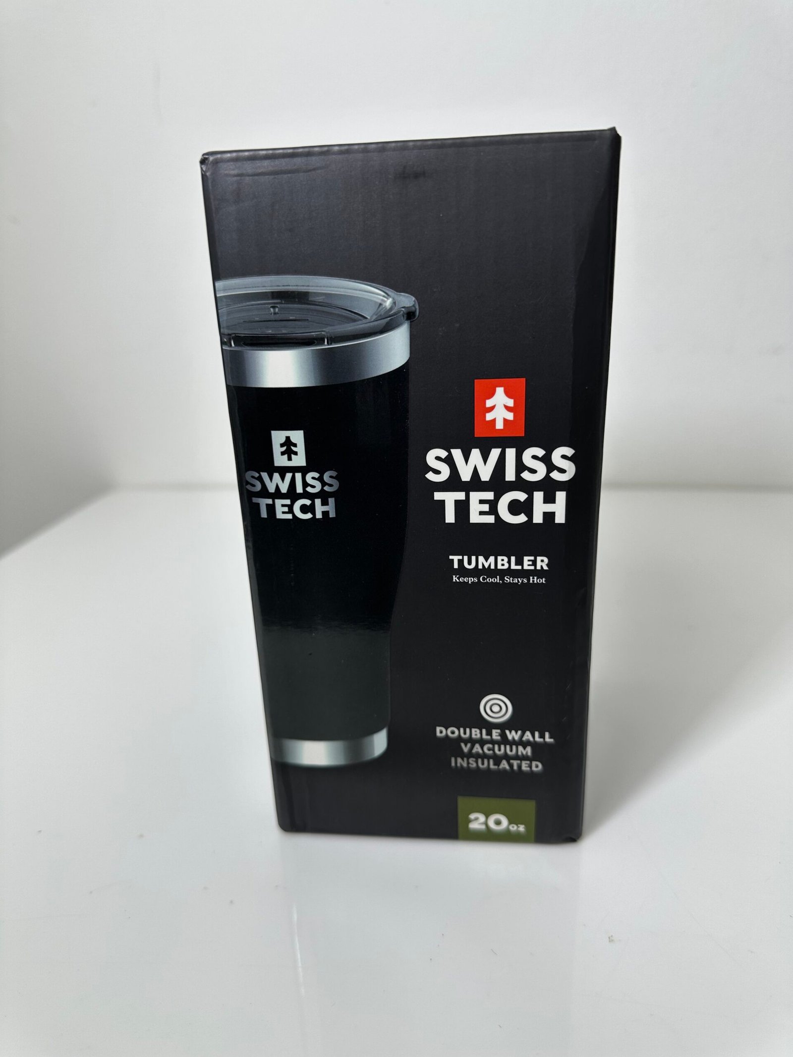 SwissTech - Tubler 20oz Double Wall Vacuum Insulated - Black - Produto Novo (lacrado)