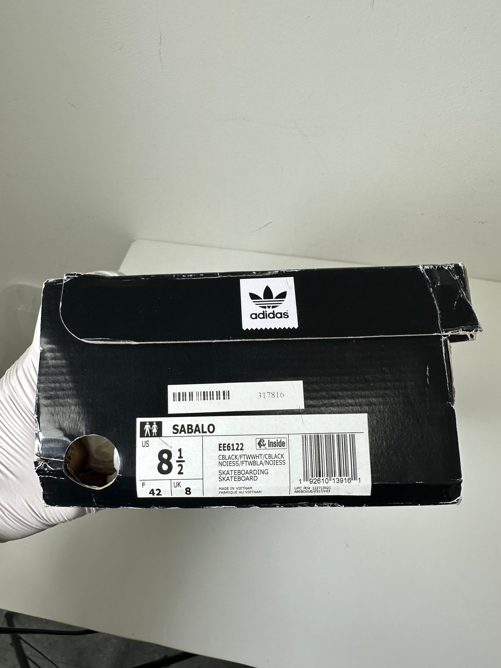 Adidas - Tenis Sabalo - Tamanho 8,5US - Cor Preto - Produto Novo (Na caixa) - Imagem 2