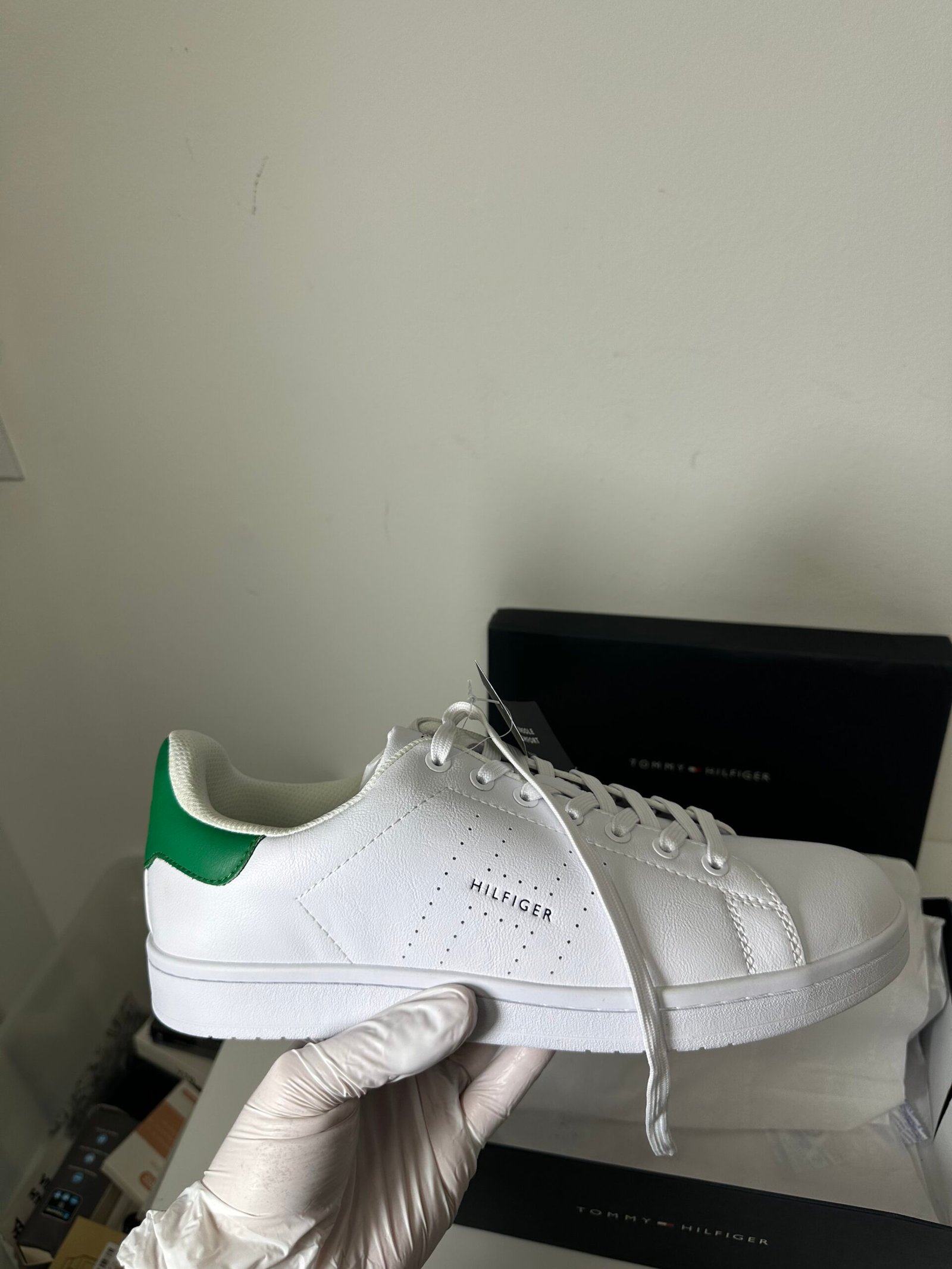 Tommy Hilfiger - Liston White 144 Men`s - Tamanho 10US - Produto Novo (Na caixa) - Imagem 4