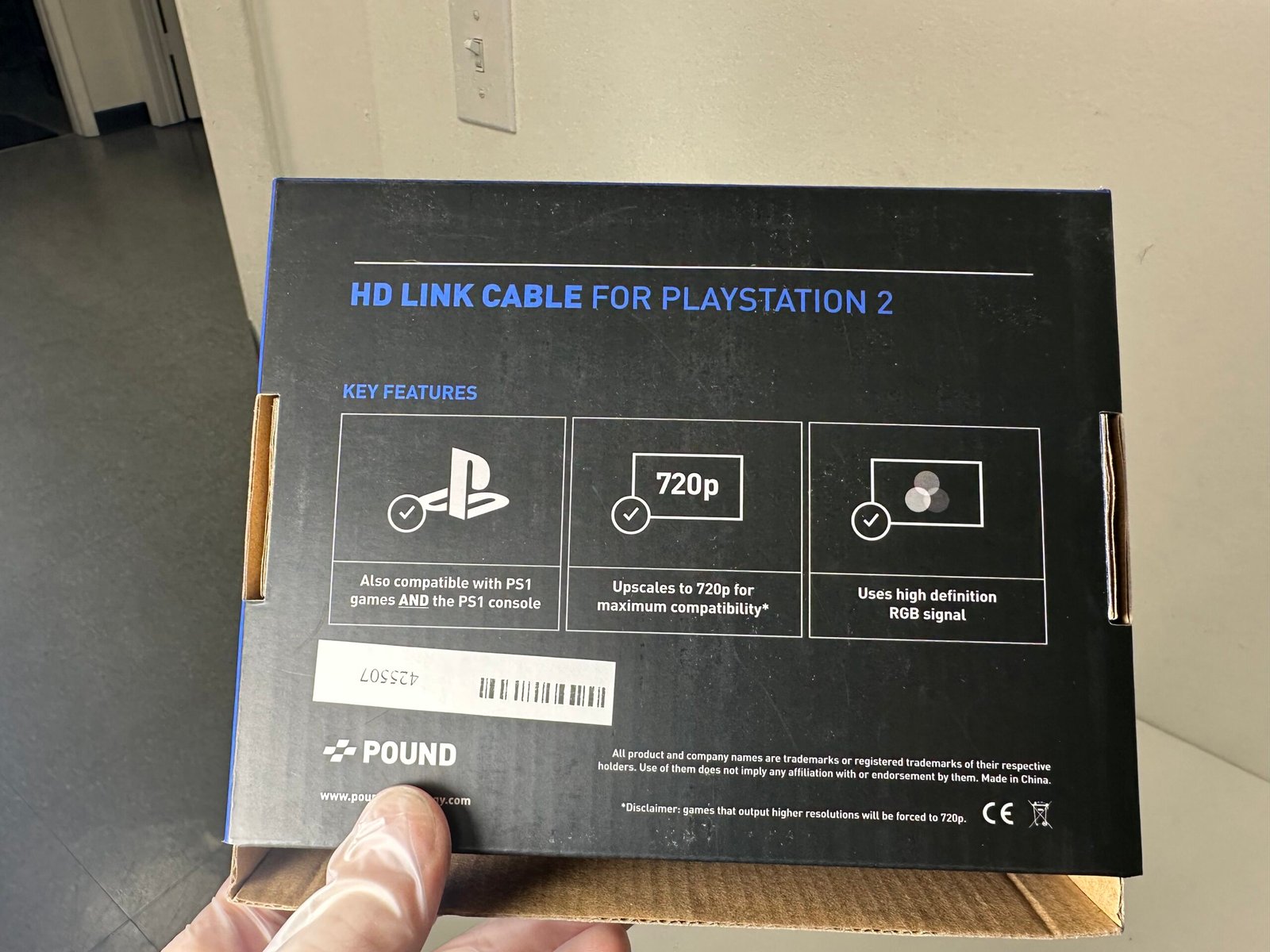 Pound - HD Link Cable for Playstantion 2 - Cabo para jogar em HD no Playstation 2 - Imagem 2